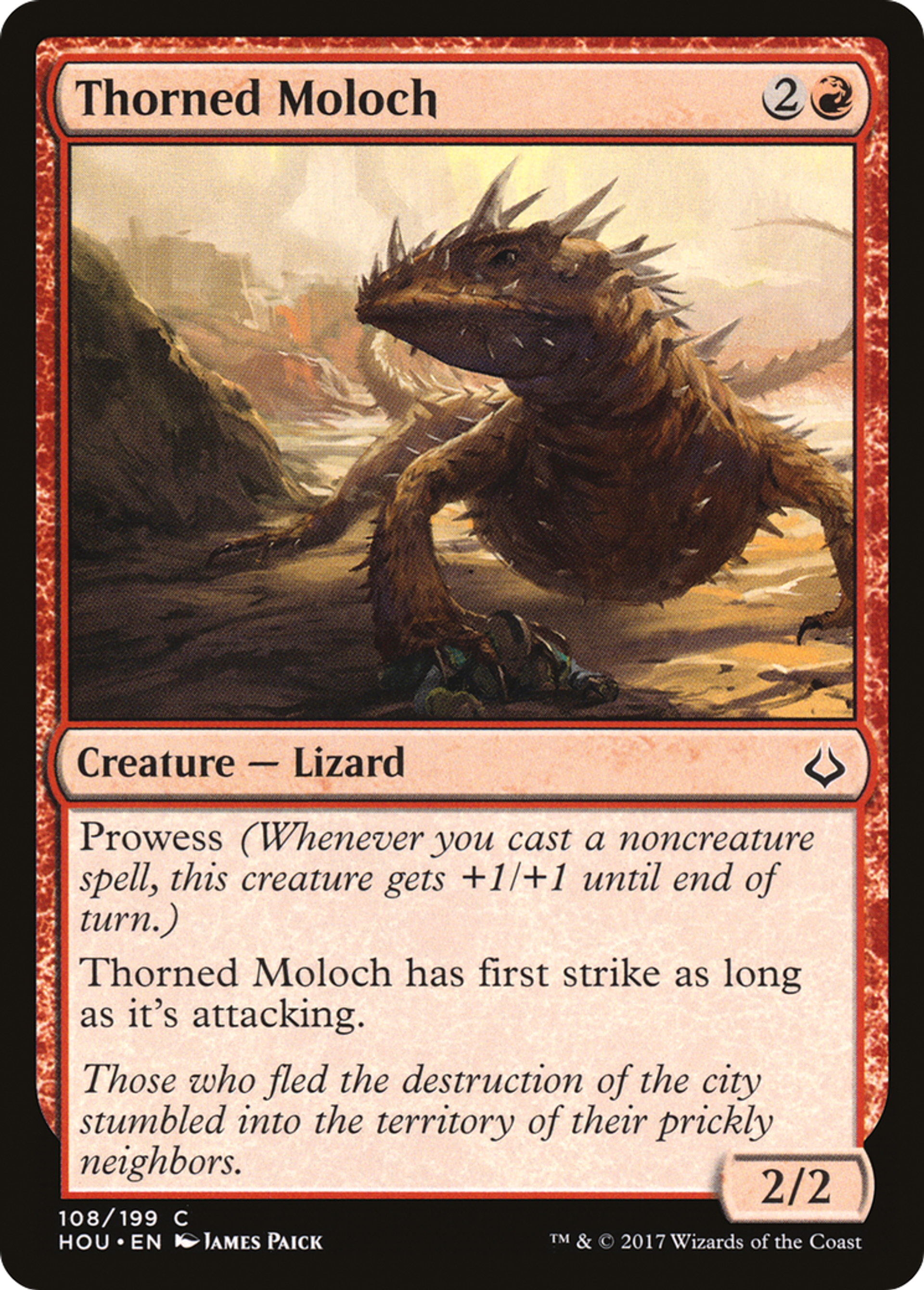Thorned Moloch — Hour of Devastation — Magic: The Gathering
