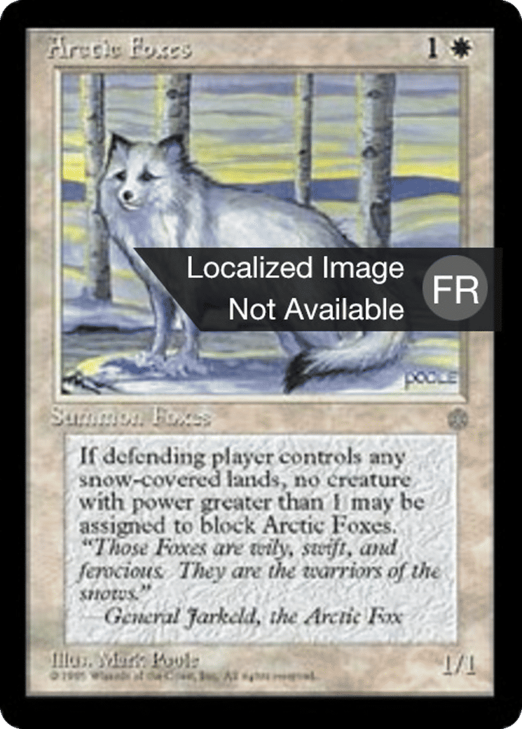 Renards arctiques — Ice Age — Magic: The Gathering