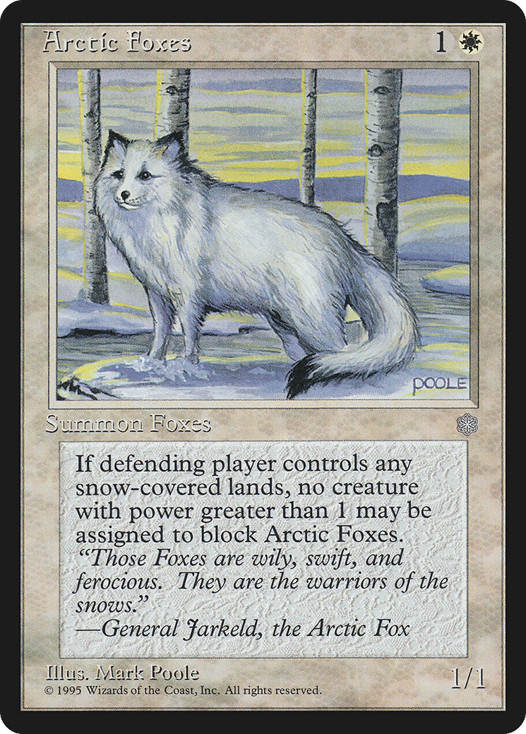Arctic Foxes — Ice Age — Magic: The Gathering