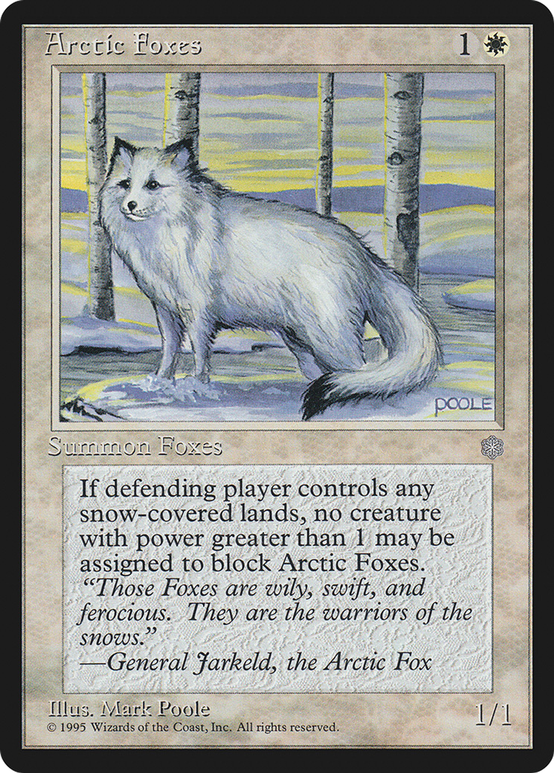 Arctic Foxes — Ice Age — Magic: The Gathering