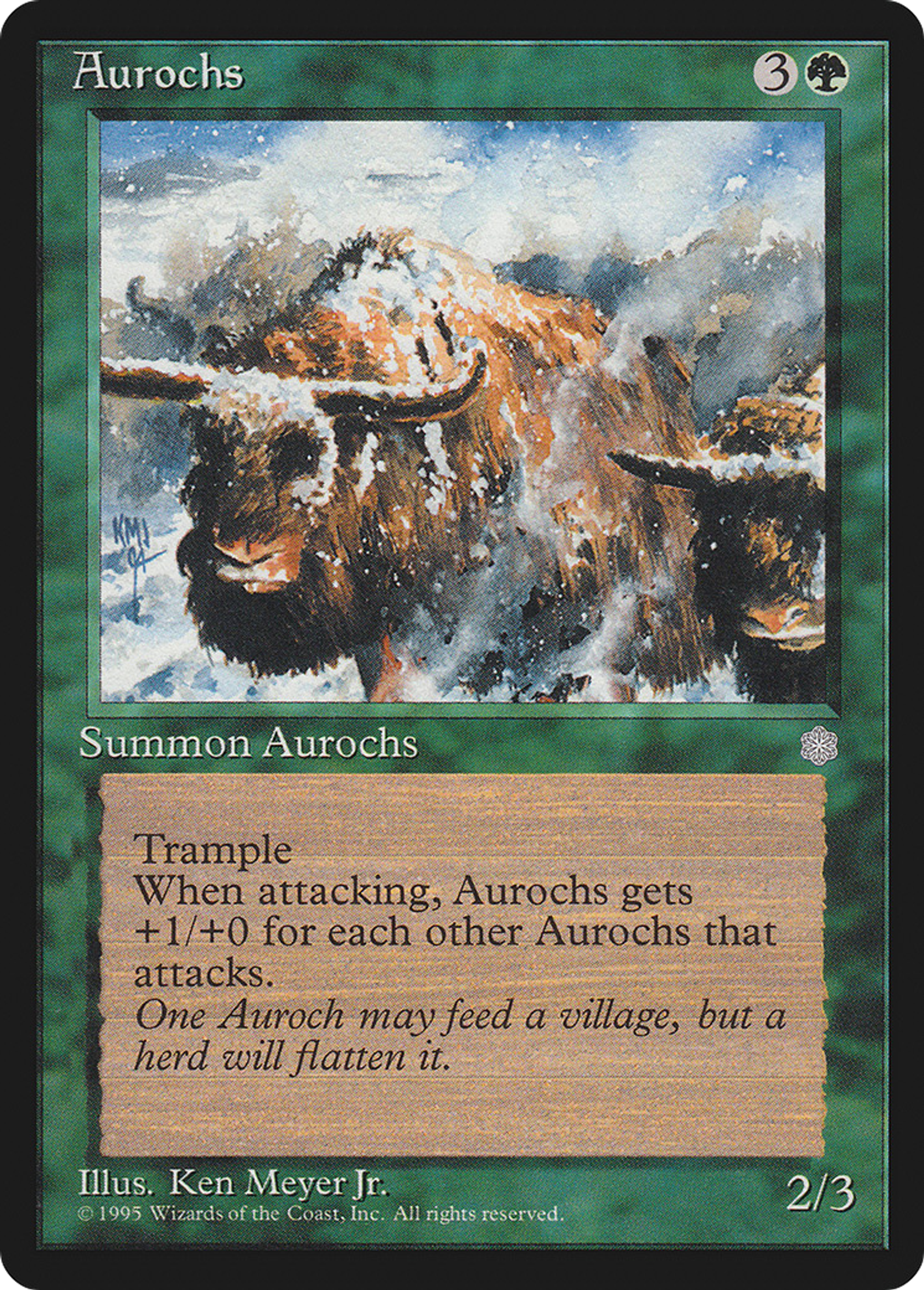 Aurochs — Ice Age — Magic: The Gathering