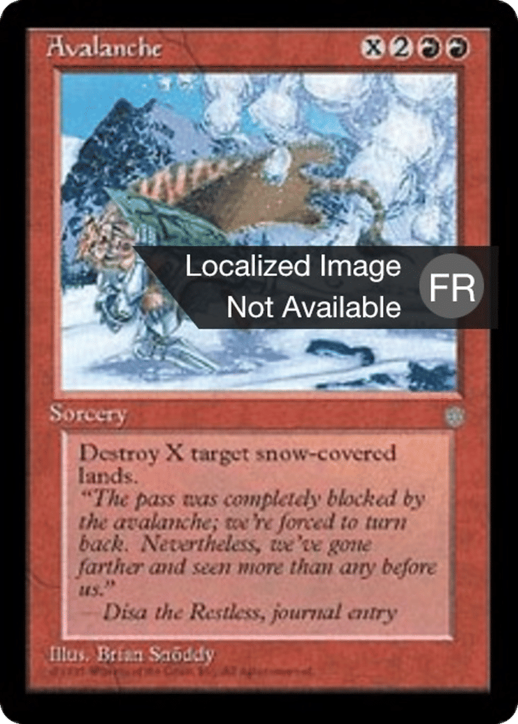 Avalanche — Ice Age — Magic: The Gathering