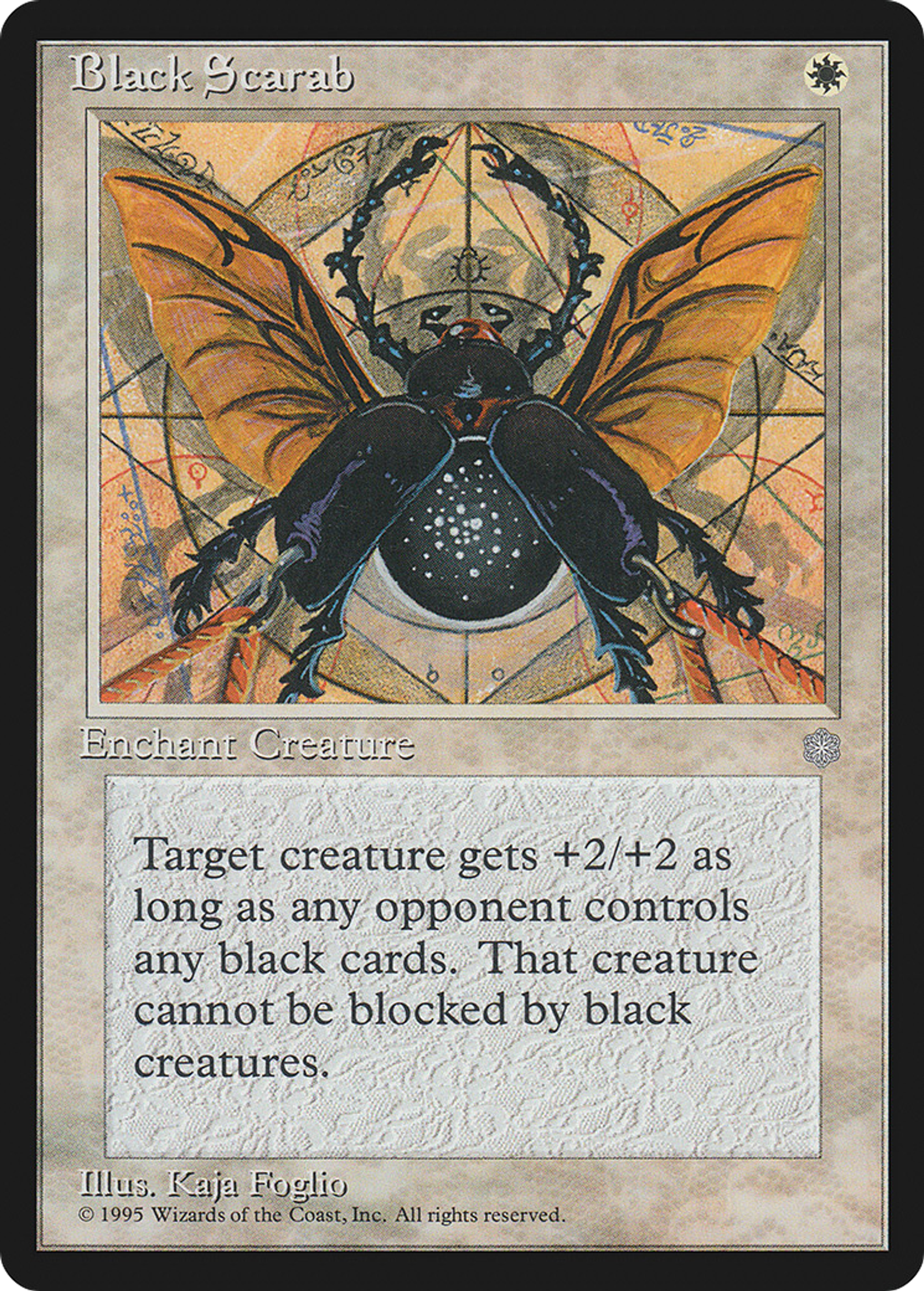 Black Scarab — Ice Age — Magic: The Gathering