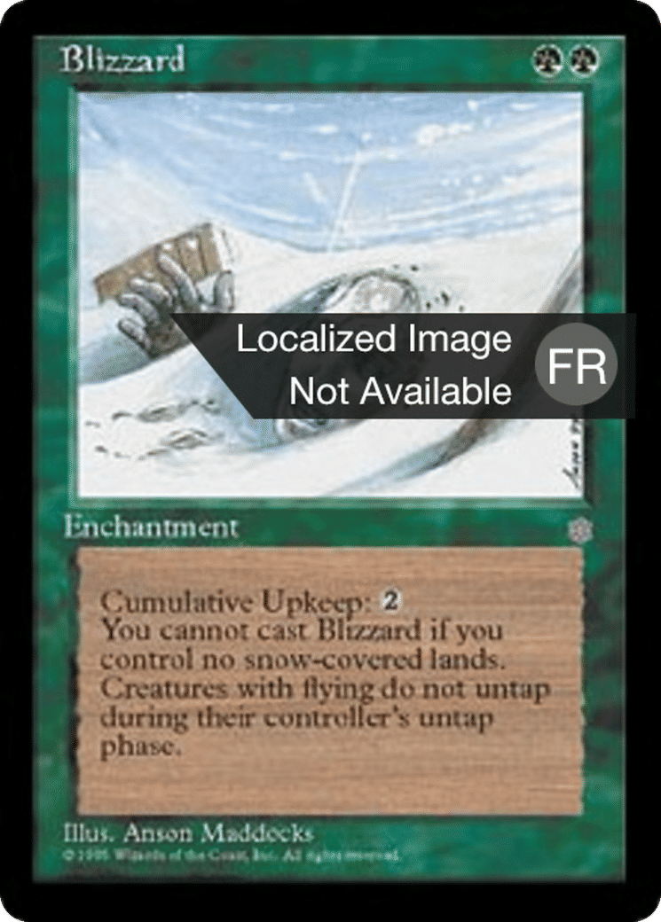 Blizzard — Ice Age — Magic: The Gathering