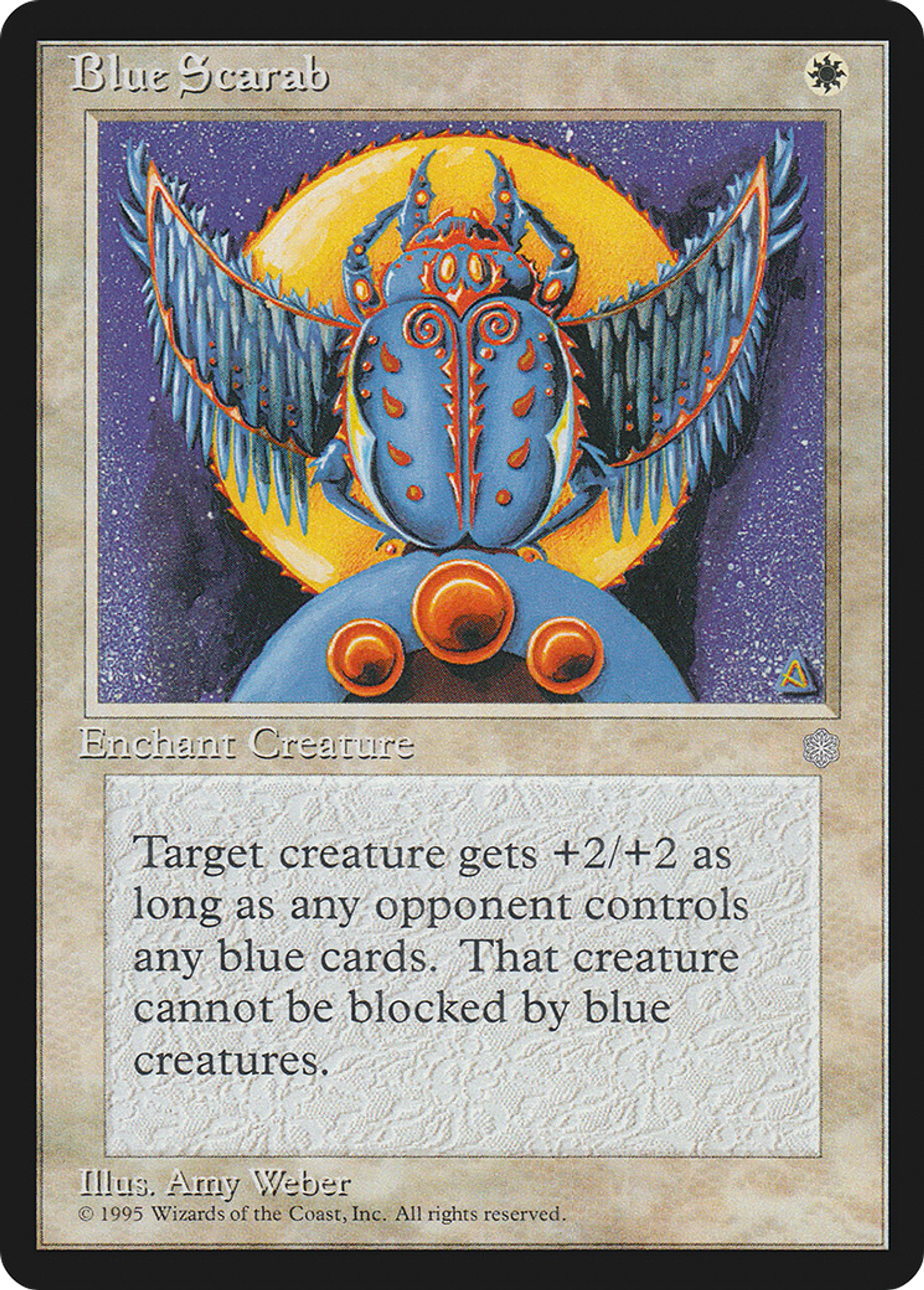Blue Scarab — Ice Age — Magic: The Gathering