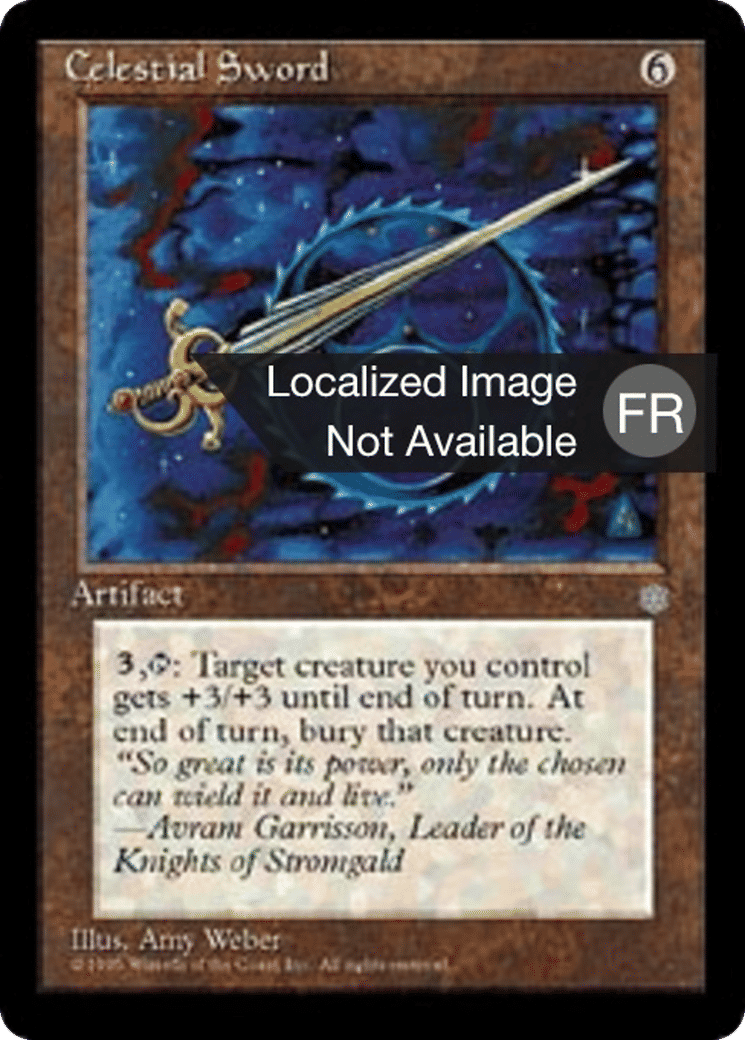 Epée céleste — Ice Age — Magic: The Gathering