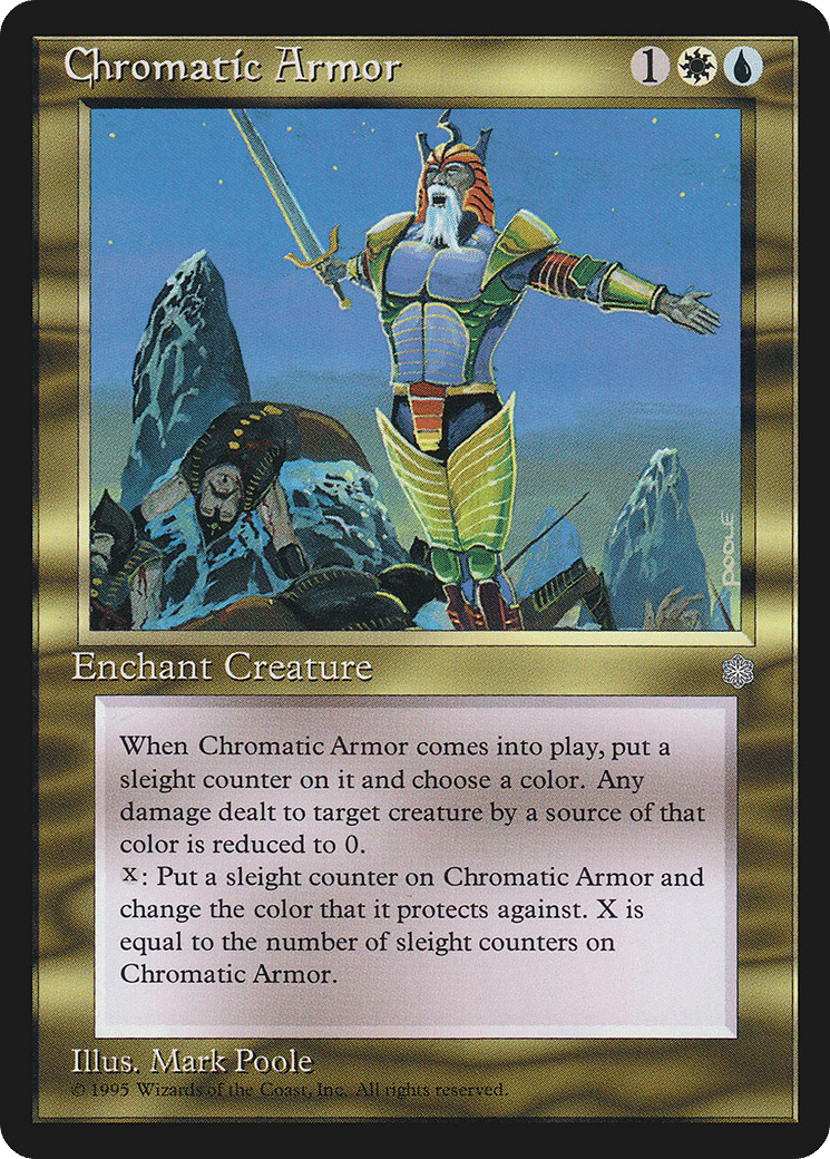 Chromatic Armor — Ice Age — Magic: The Gathering