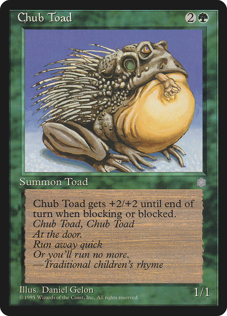 Chub Toad — Ice Age — Magic: The Gathering