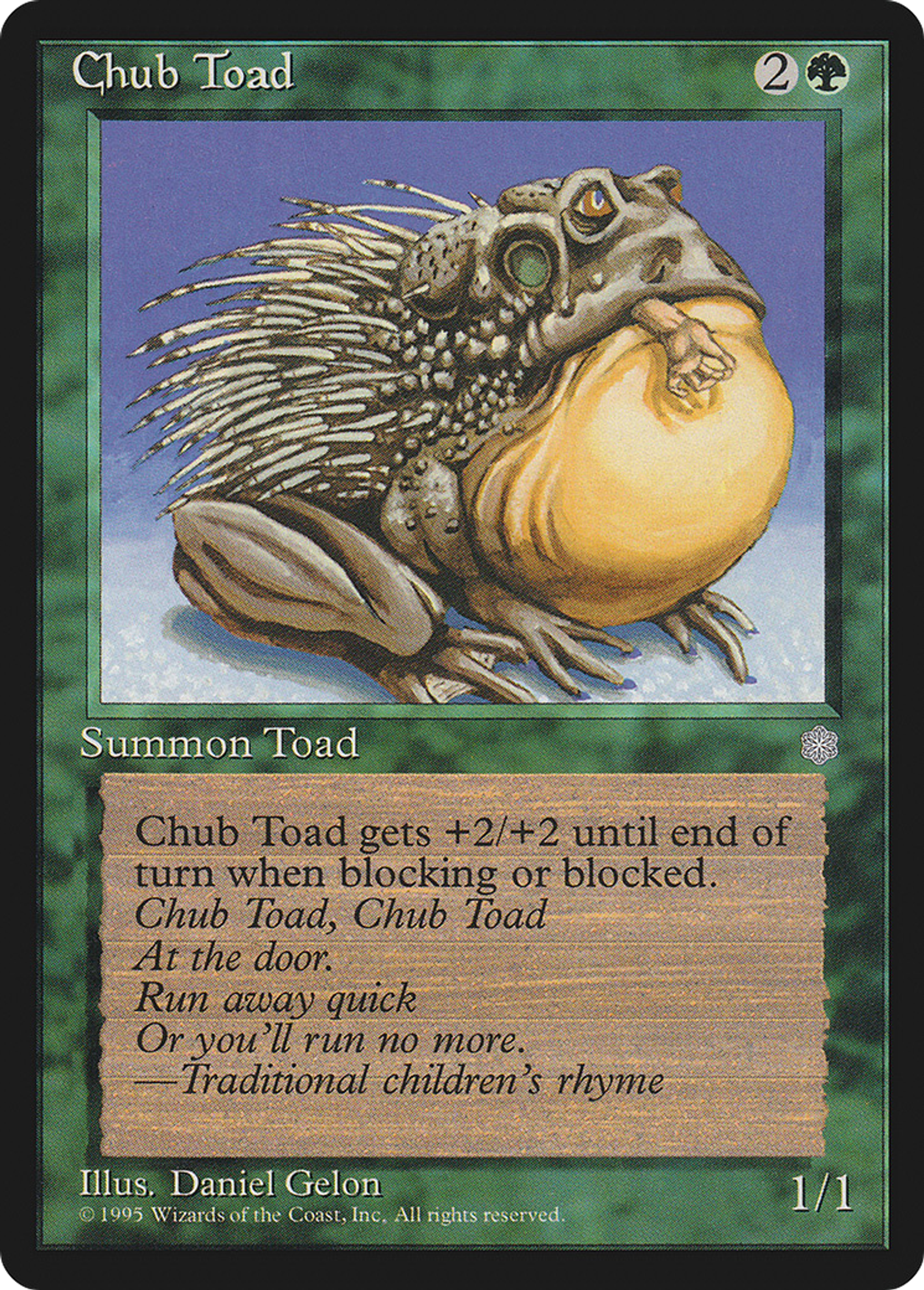 Chub Toad — Ice Age — Magic: The Gathering
