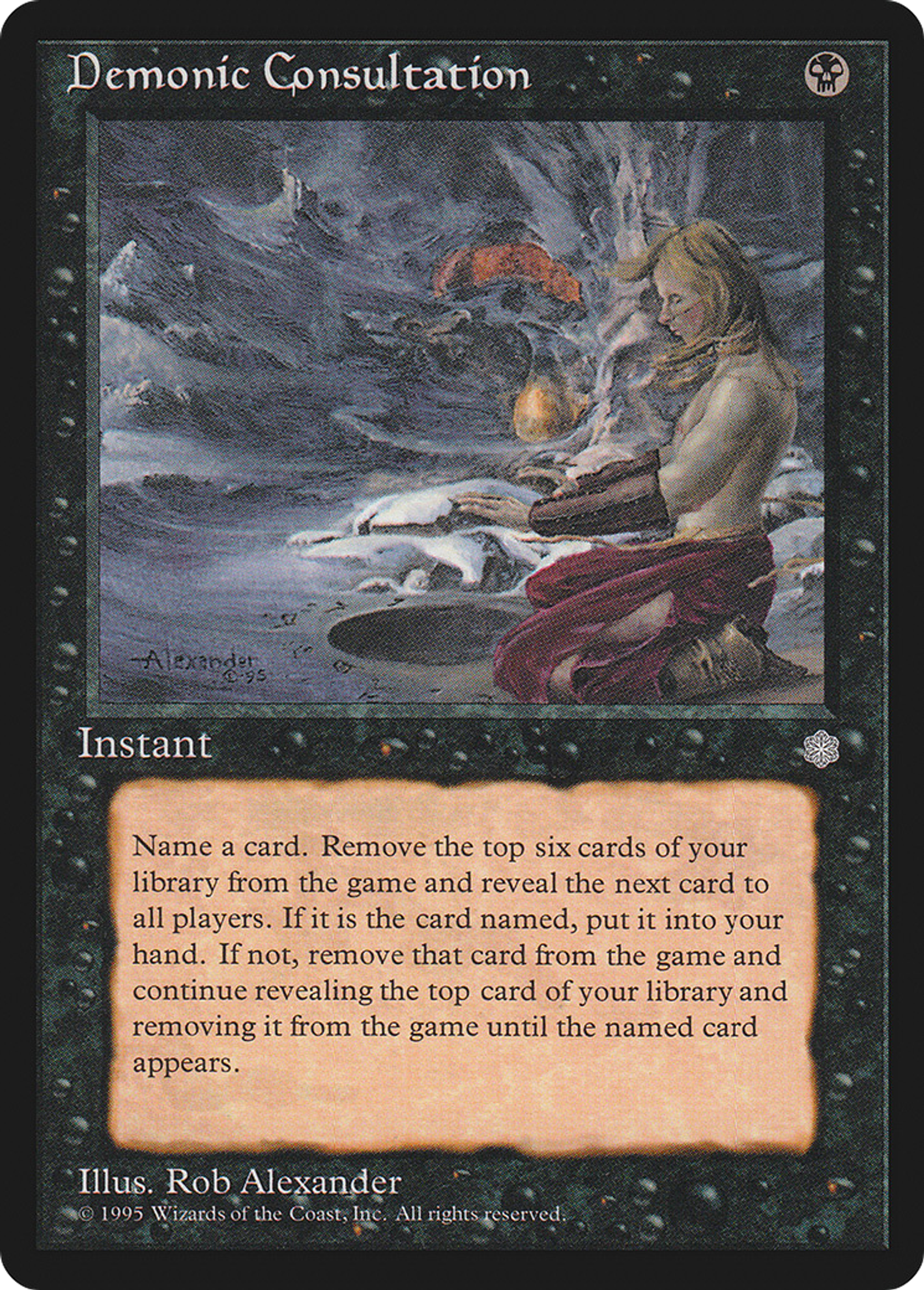 Consultation démoniaque — Ice Age — Magic: The Gathering