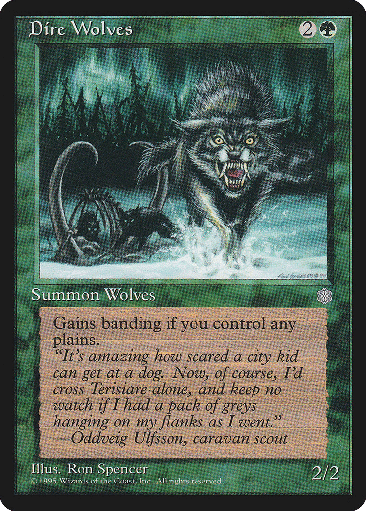 Dire Wolves — Ice Age — Magic: The Gathering