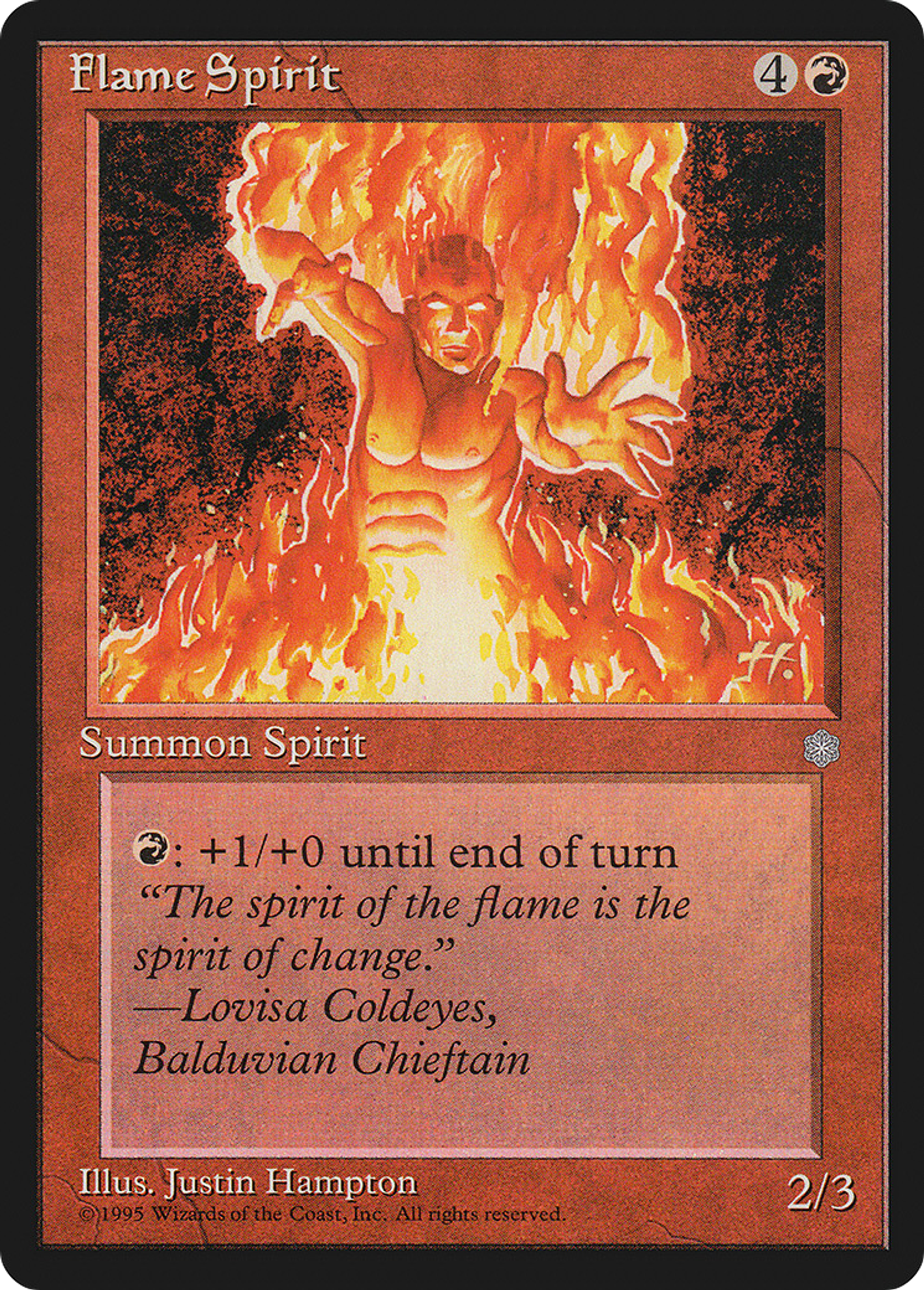 Flame Spirit — Ice Age — Magic: The Gathering