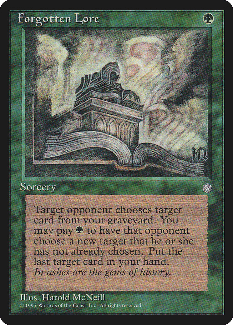 Forgotten Lore — Ice Age — Magic: The Gathering