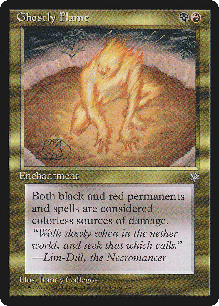 Ghostly Flame — Ice Age — Magic: The Gathering