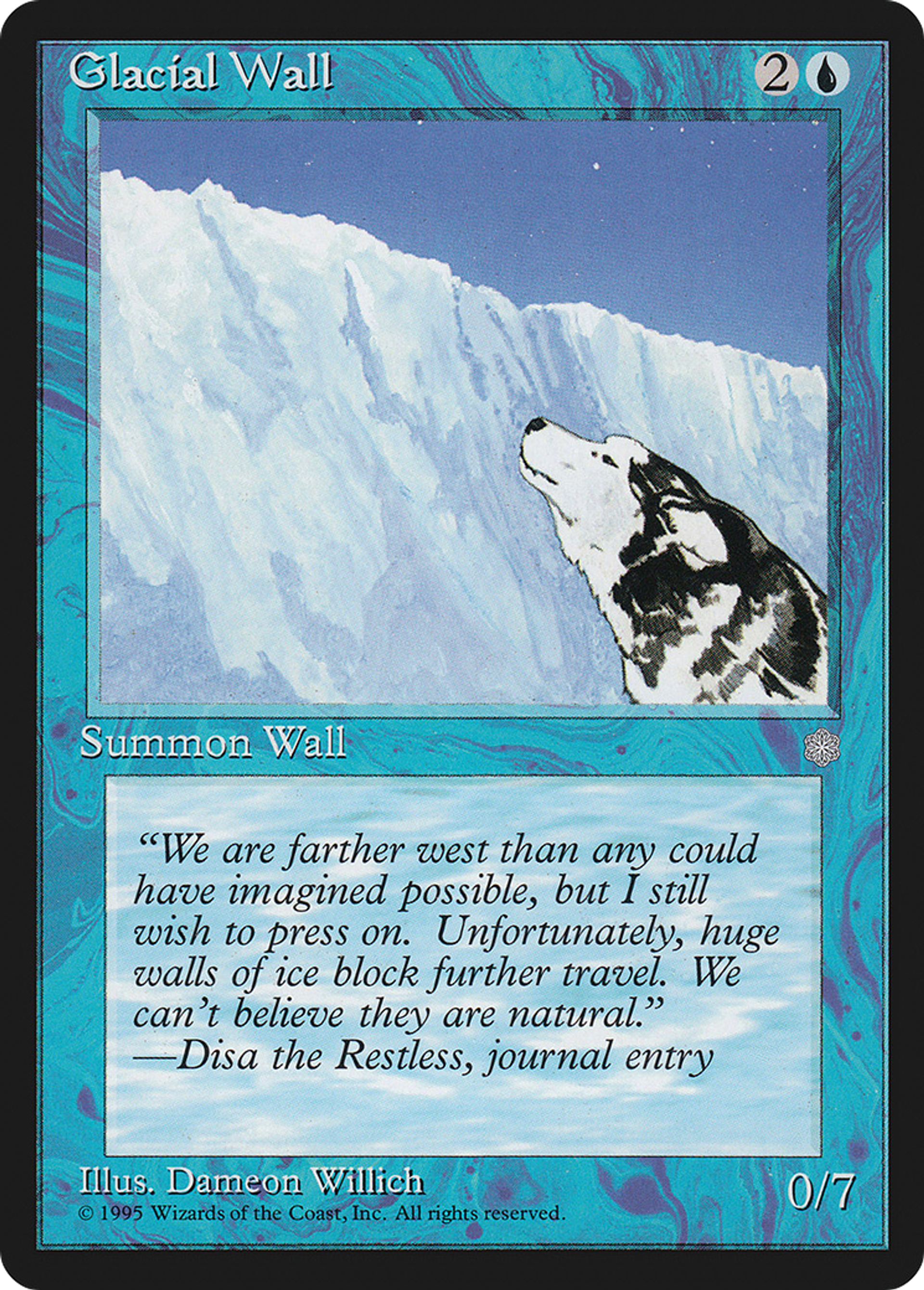 Glacial Wall — Ice Age — Magic: The Gathering