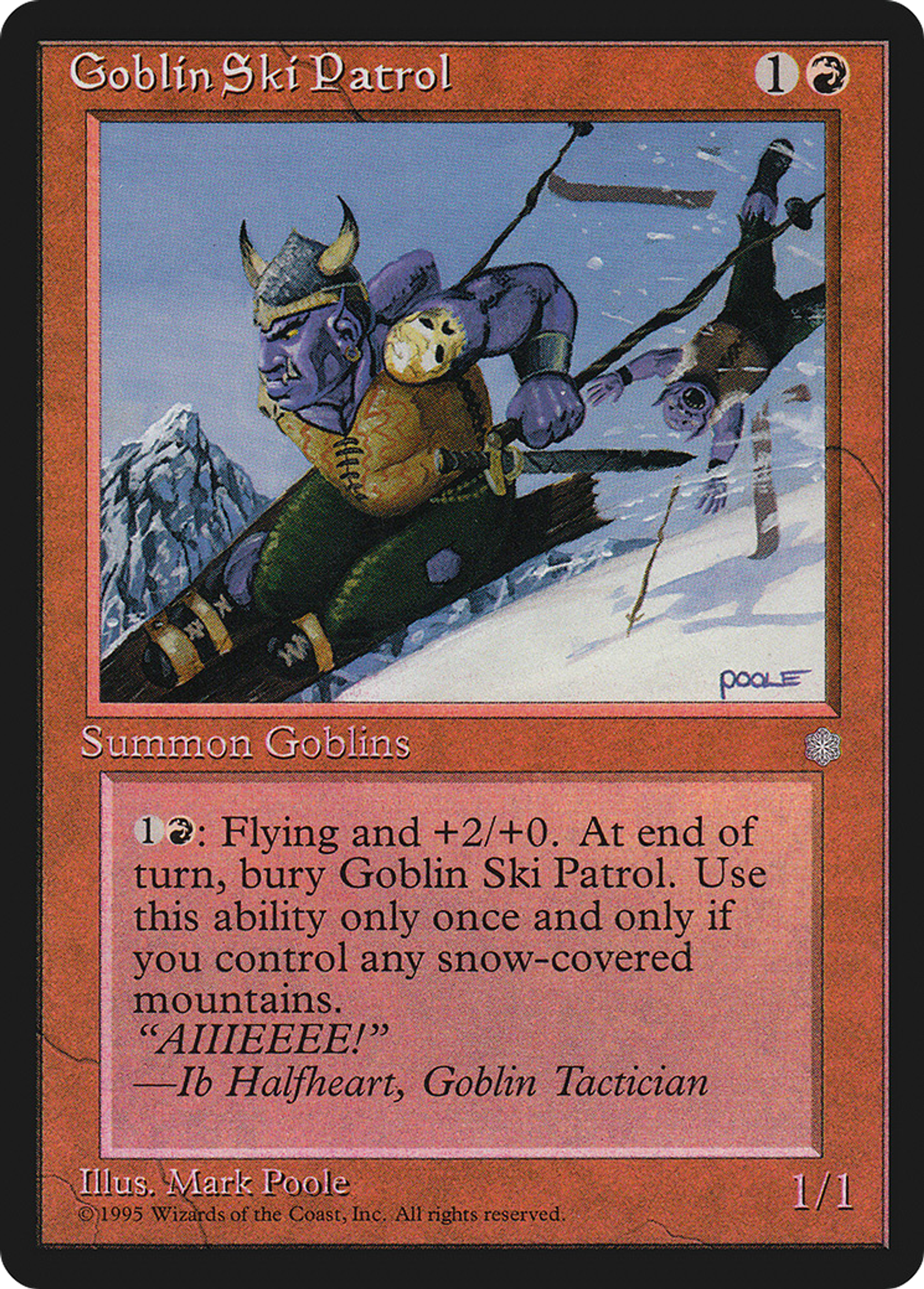 Goblin Ski Patrol — Ice Age — Magic: The Gathering