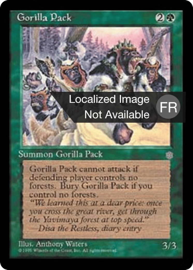 Harde de gorilles — Ice Age — Magic: The Gathering