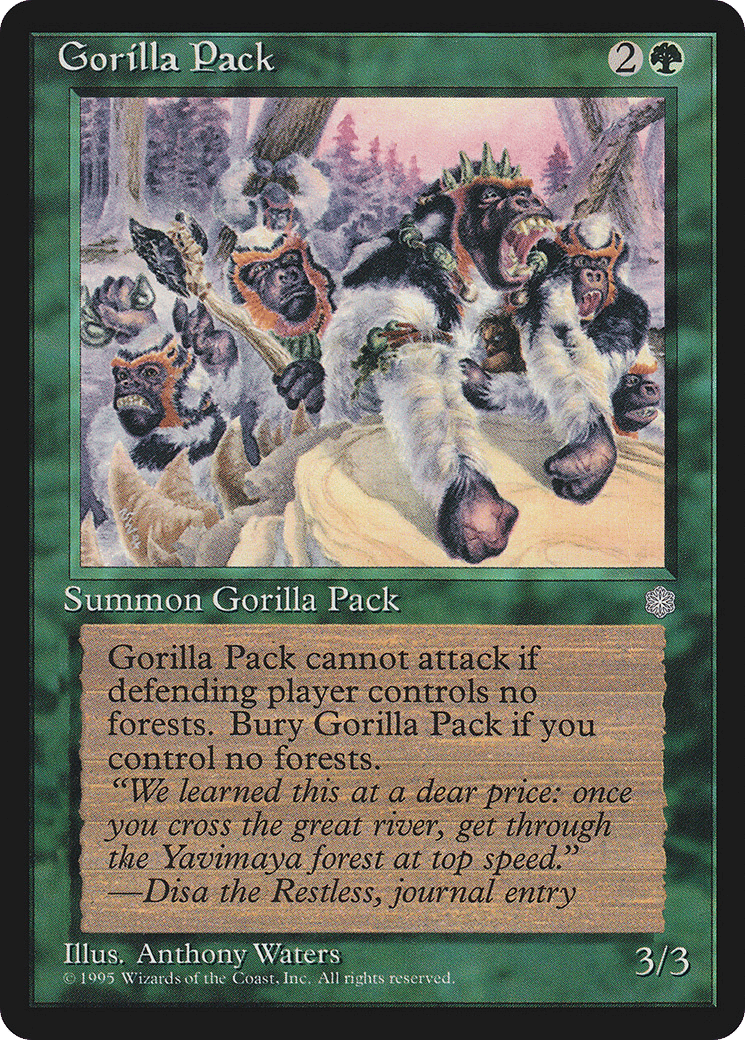 Gorilla Pack — Ice Age — Magic: The Gathering
