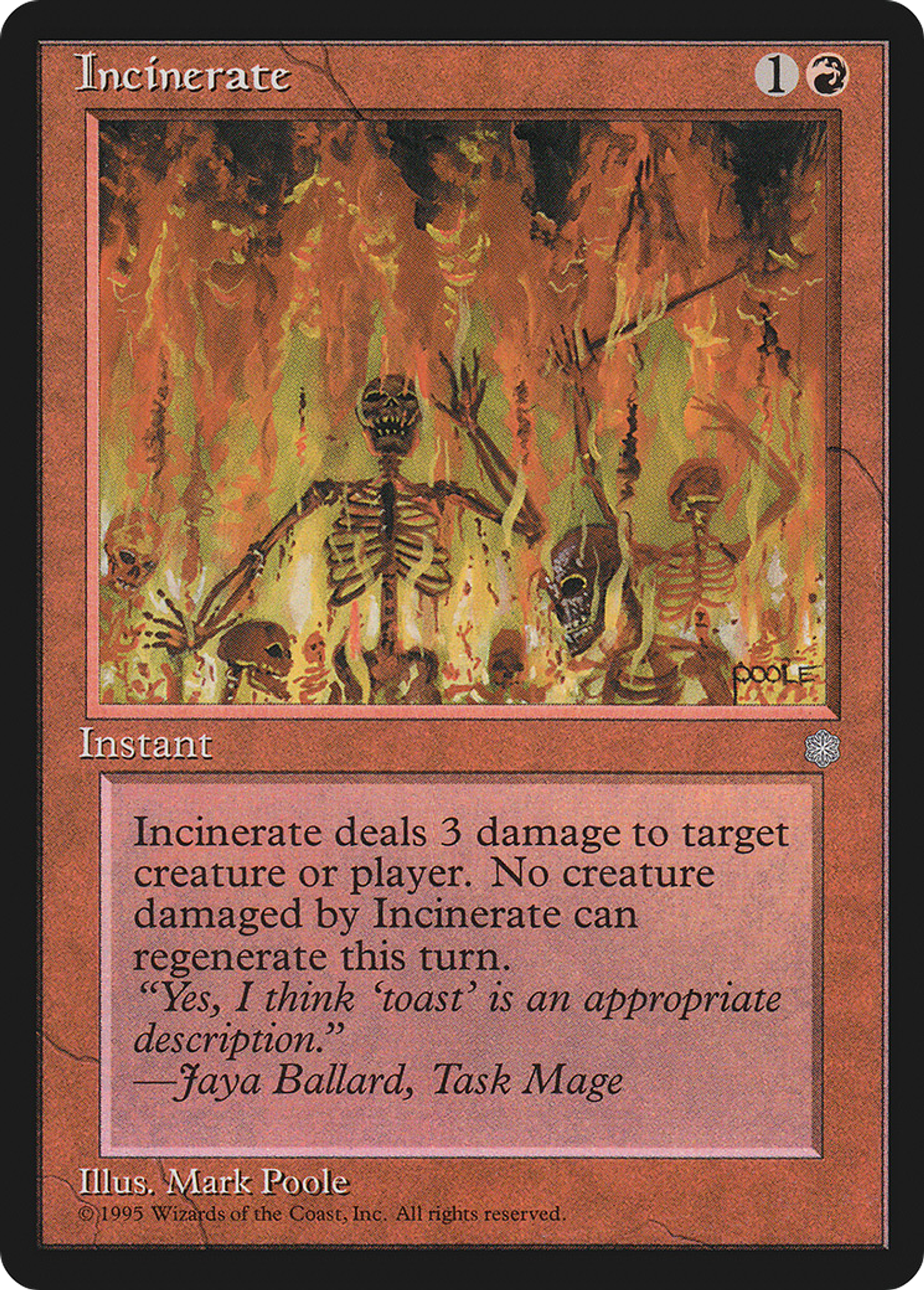 Incinération — Ice Age — Magic: The Gathering