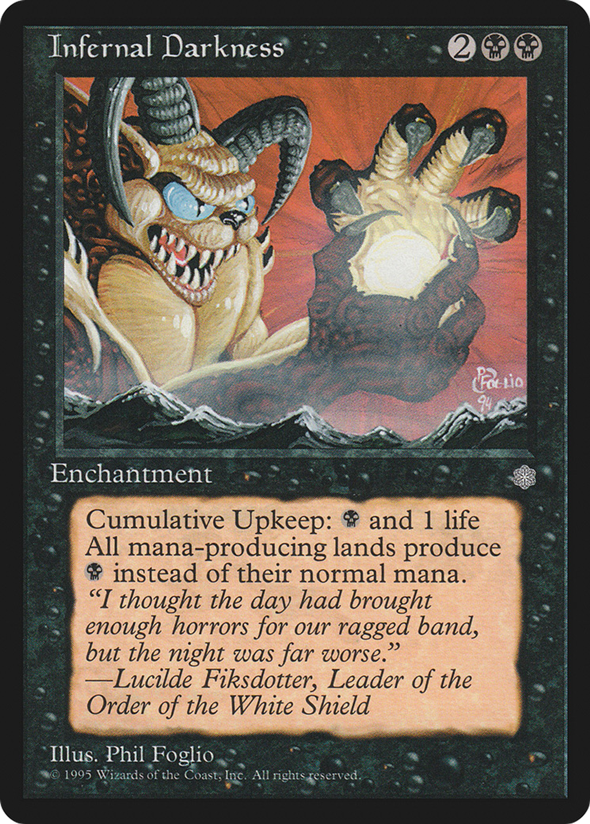 Infernal Darkness — Ice Age — Magic: The Gathering