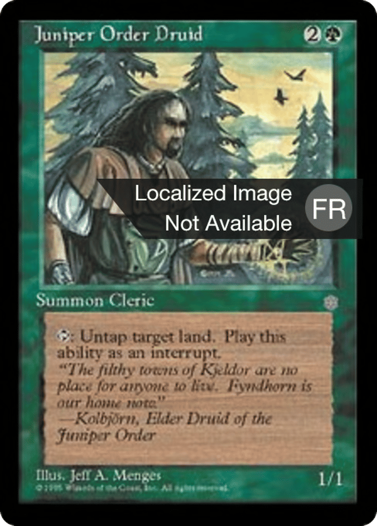 Druide de l'Ordre du genévrier — Ice Age — Magic: The Gathering