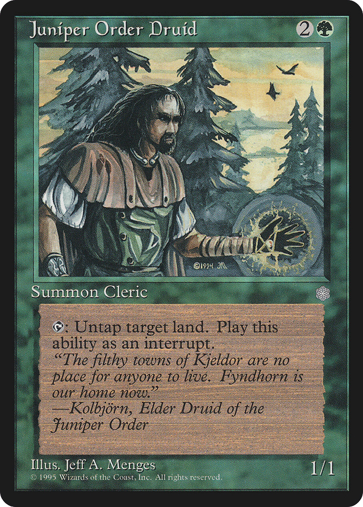 Juniper Order Druid — Ice Age — Magic: The Gathering