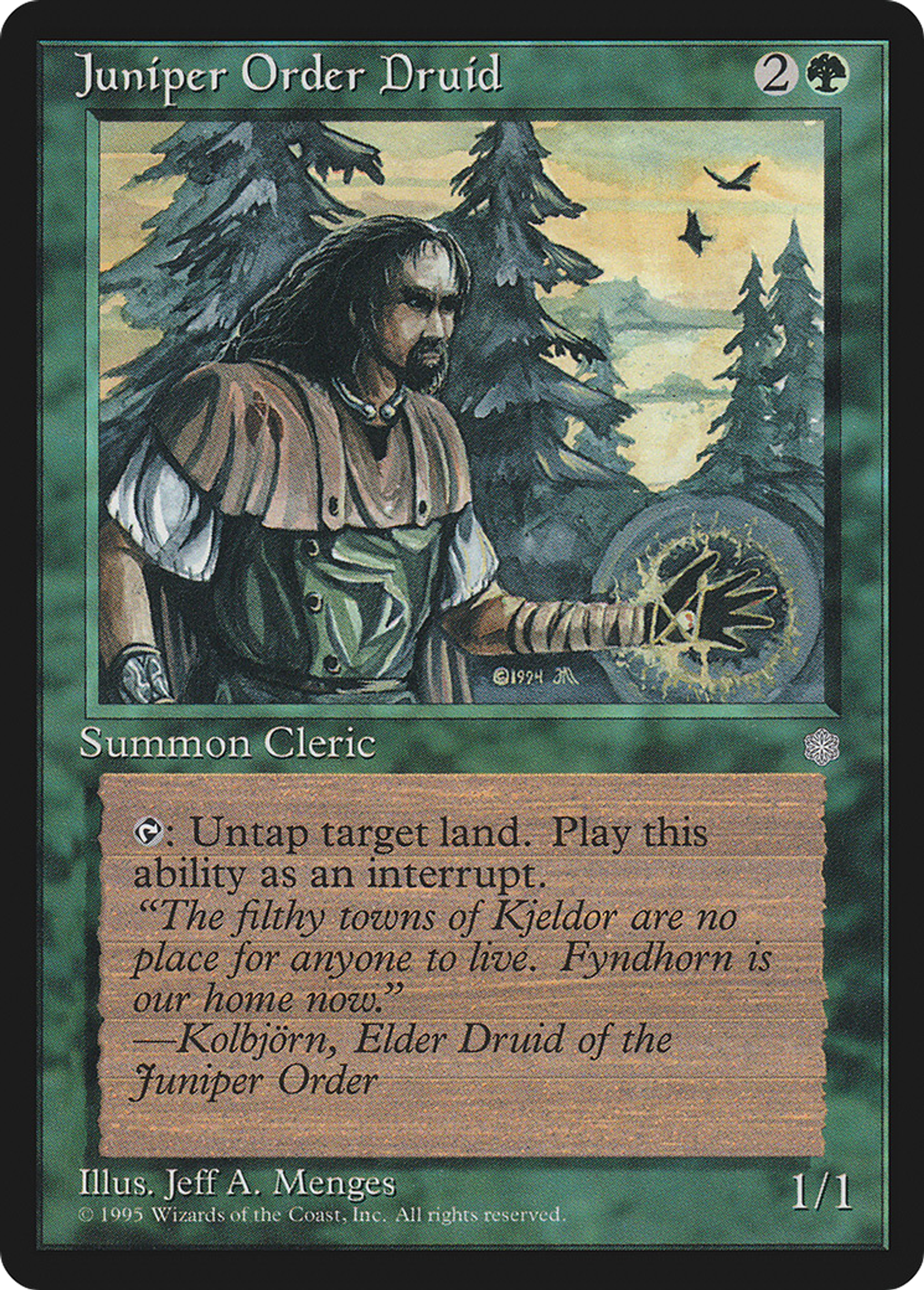 Druide de l'Ordre du genévrier — Ice Age — Magic: The Gathering