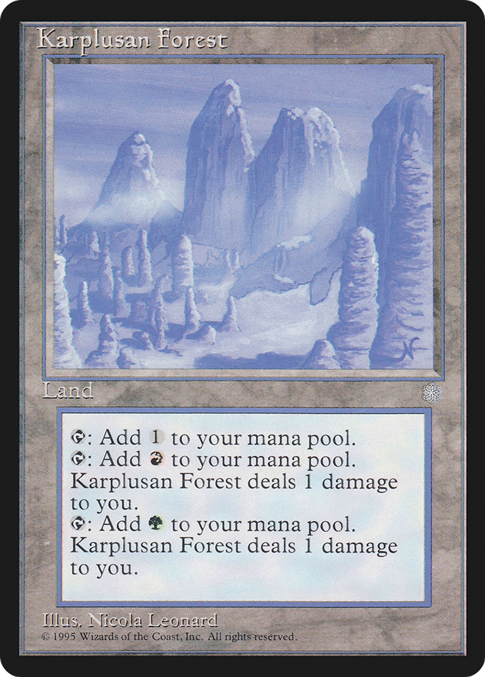 Karplusan Forest — Ice Age — Magic: The Gathering