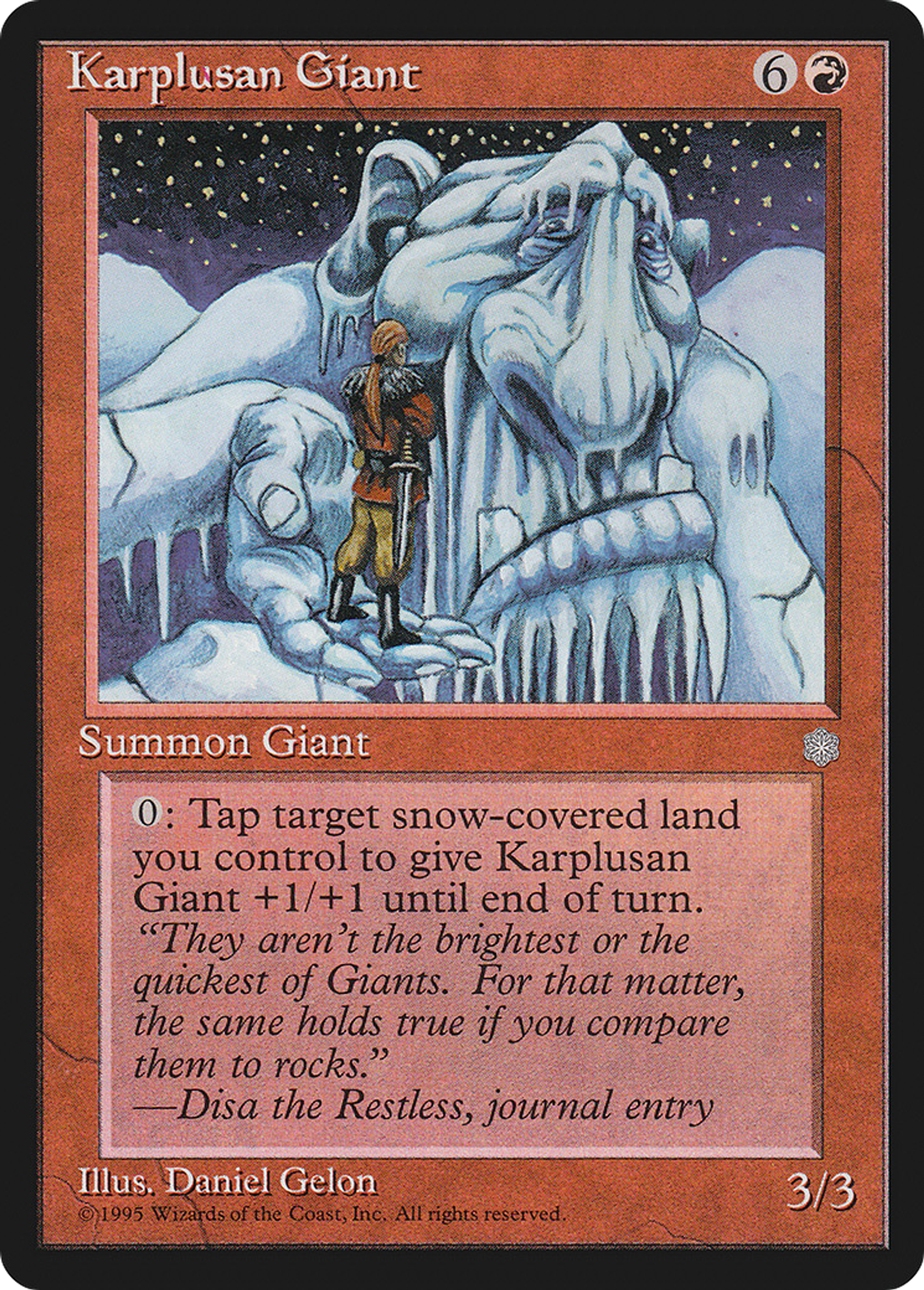 Karplusan Giant — Ice Age — Magic: The Gathering