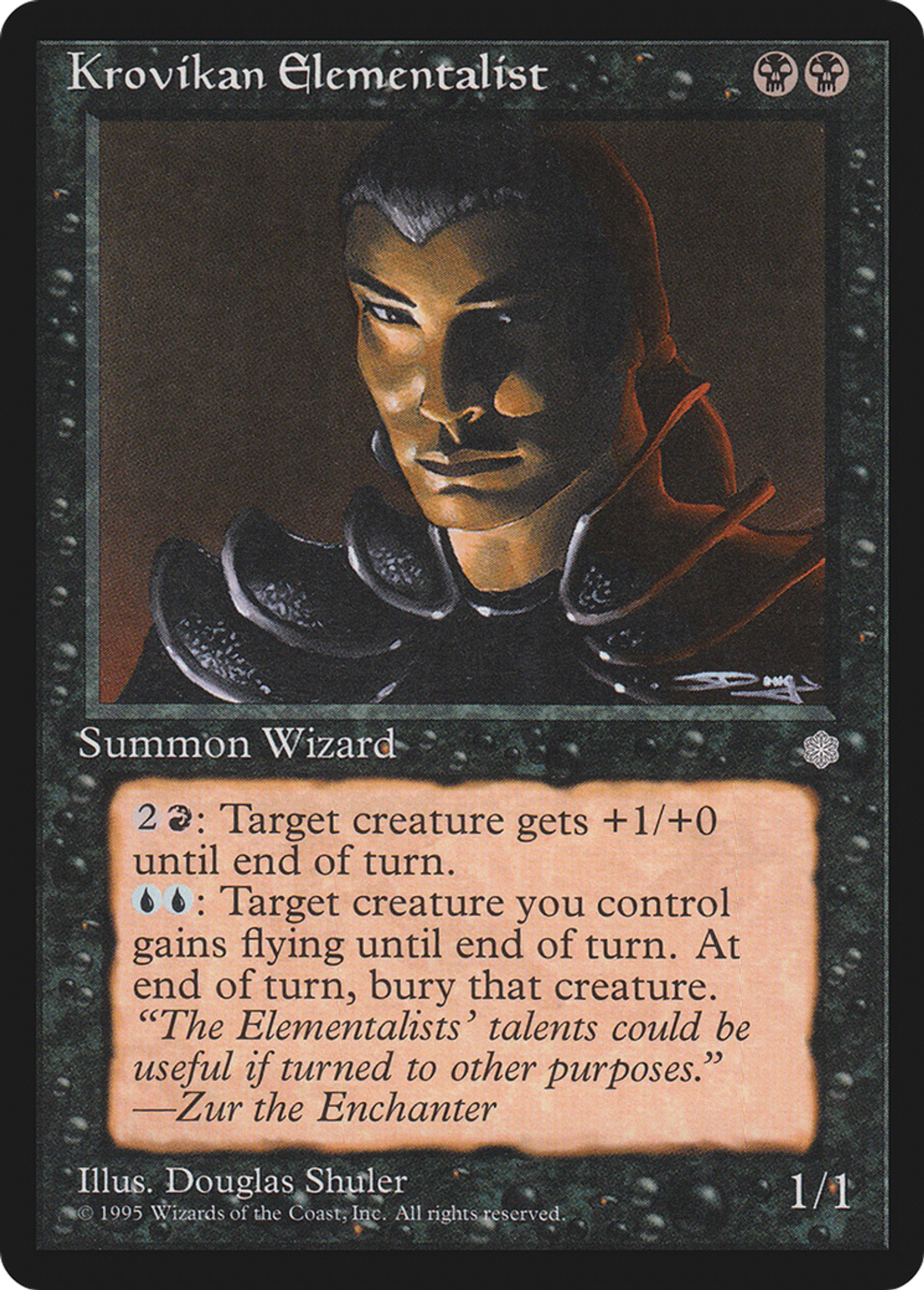 Krovikan Elementalist — Ice Age — Magic: The Gathering