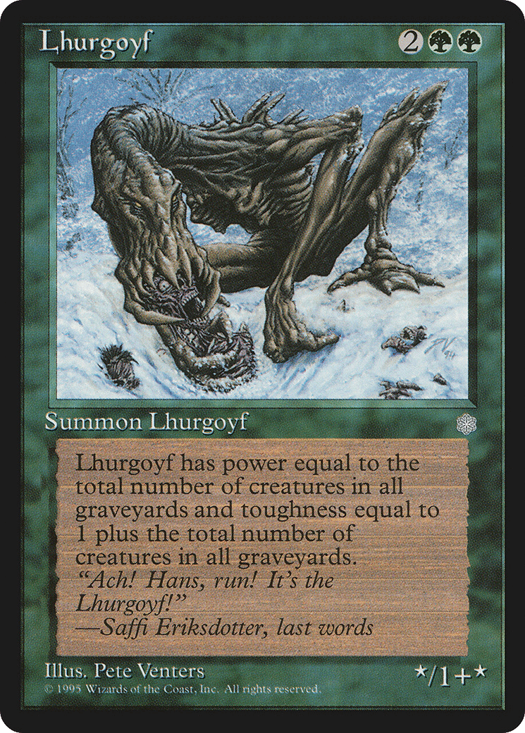 Lhurgoyf — Ice Age — Magic: The Gathering