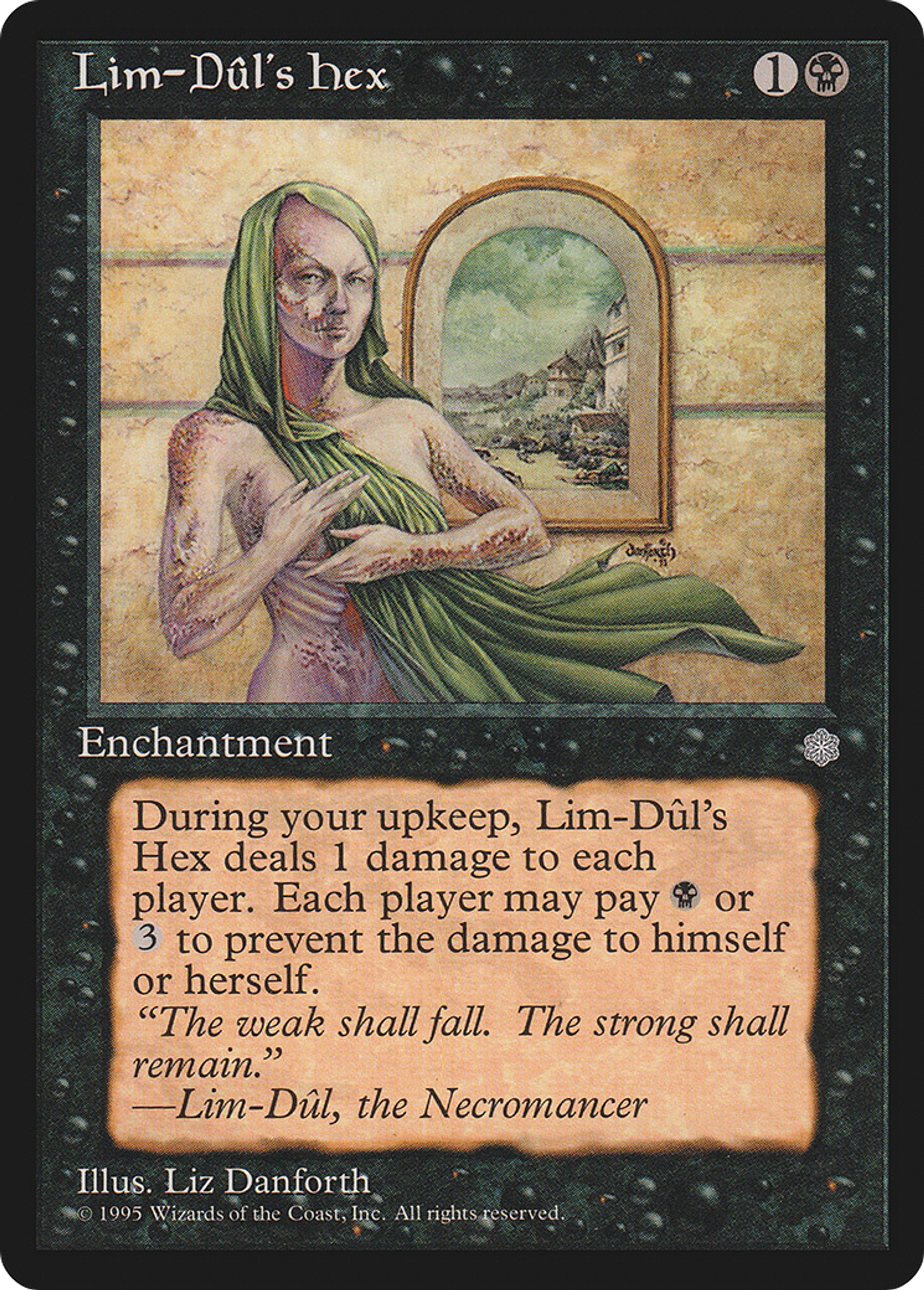 Maléfice selon Lim-Dûl — Ice Age — Magic: The Gathering