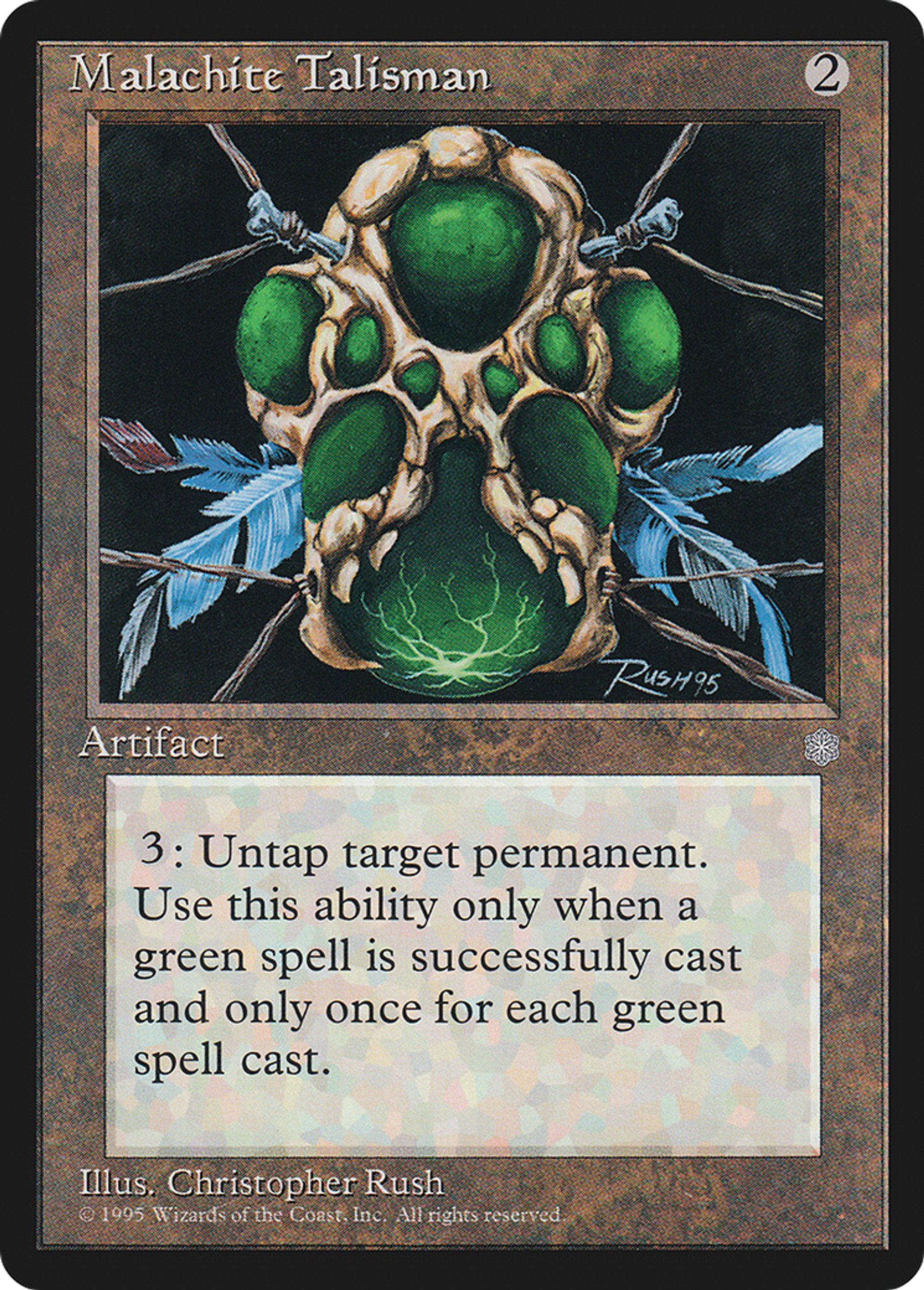Talisman de malachite — Ice Age — Magic: The Gathering