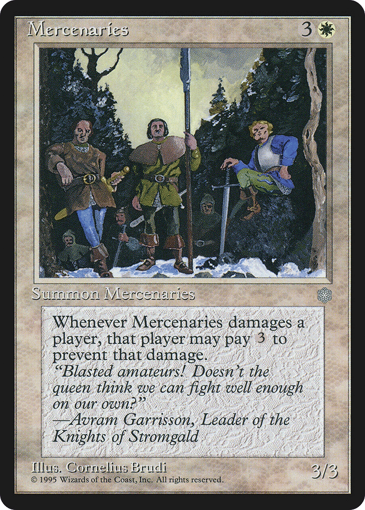Mercenaries — Ice Age — Magic: The Gathering