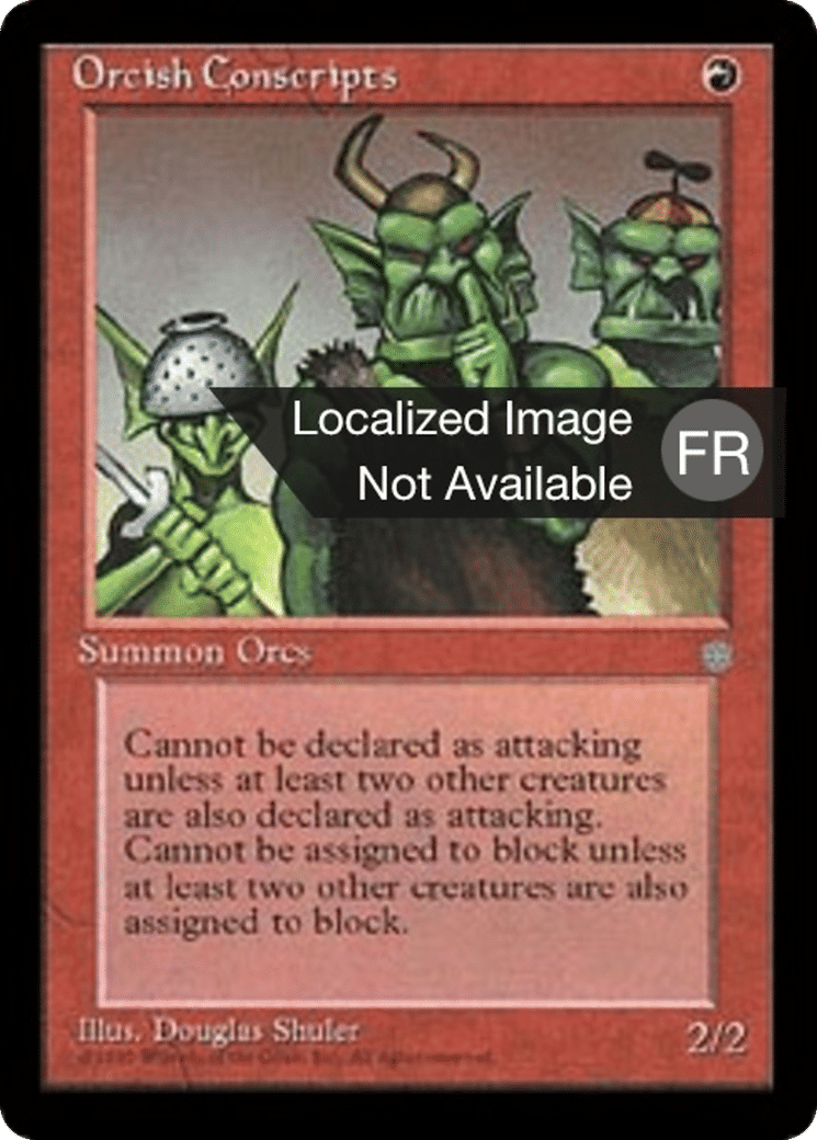 Conscrits orques — Ice Age — Magic: The Gathering
