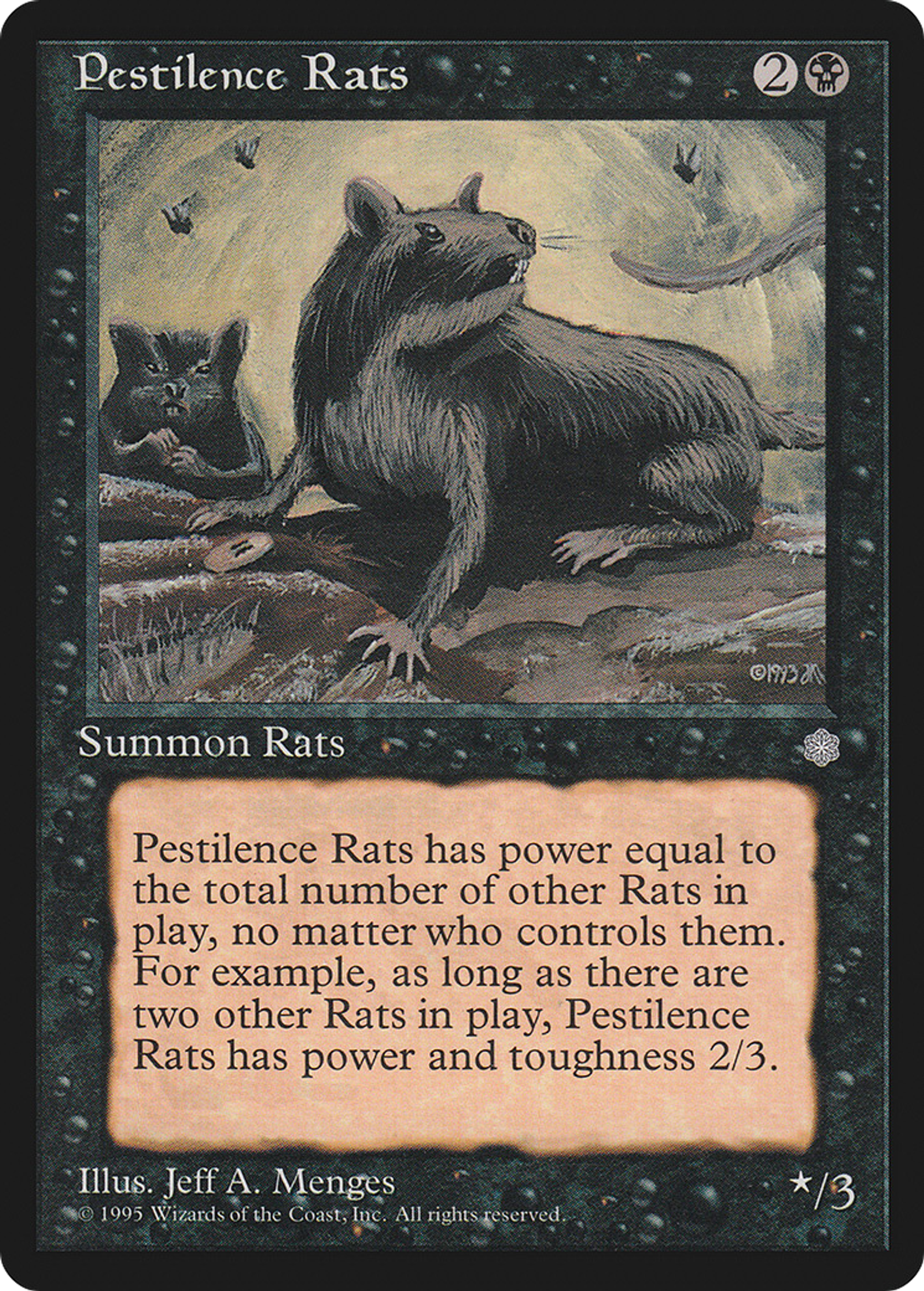 Pestilence Rats — Ice Age — Magic: The Gathering
