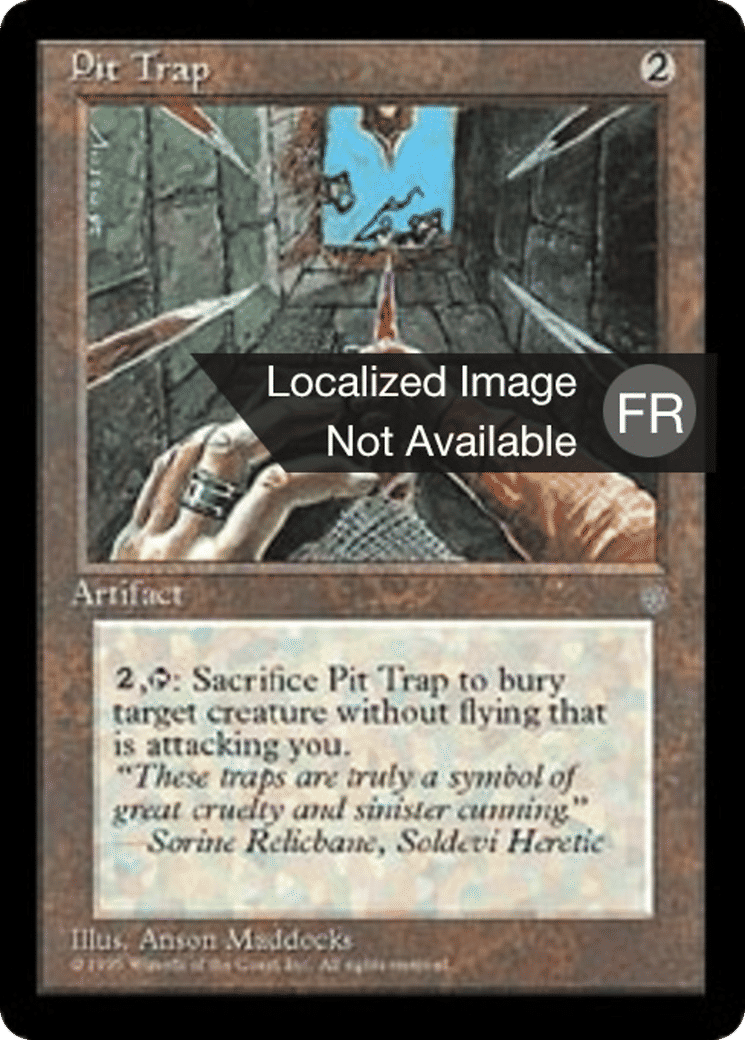 Fosse piégée — Ice Age — Magic: The Gathering