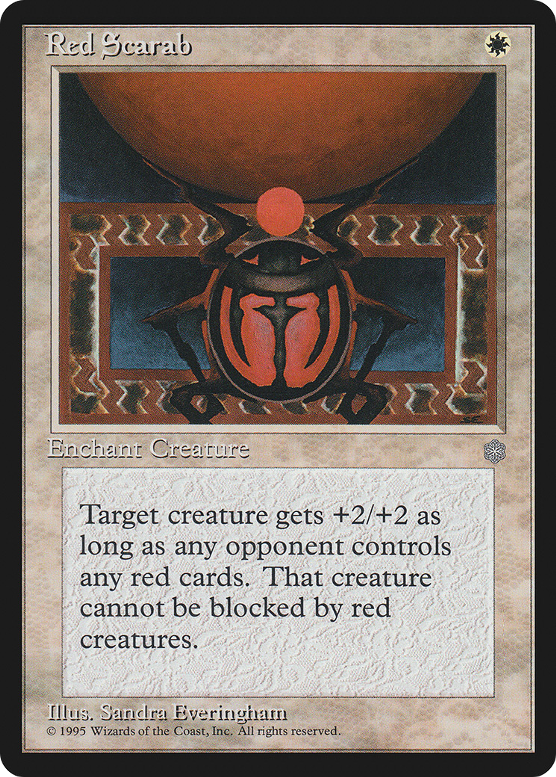 Red Scarab — Ice Age — Magic: The Gathering