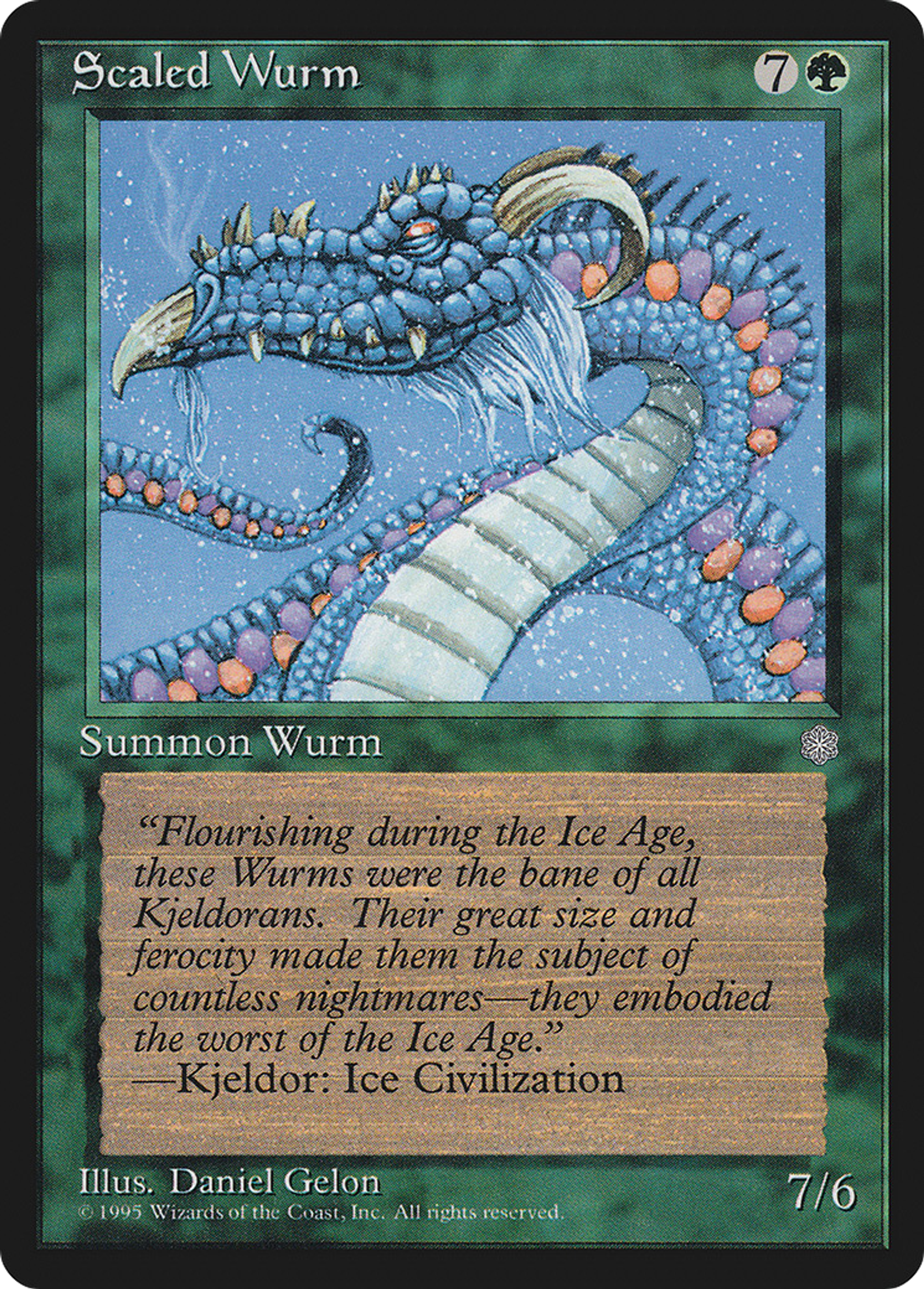 Scaled Wurm — Ice Age — Magic: The Gathering