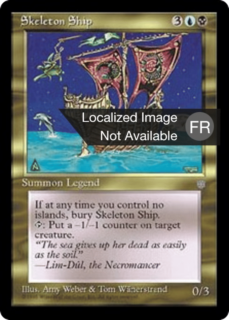 Navire squelette — Ice Age — Magic: The Gathering