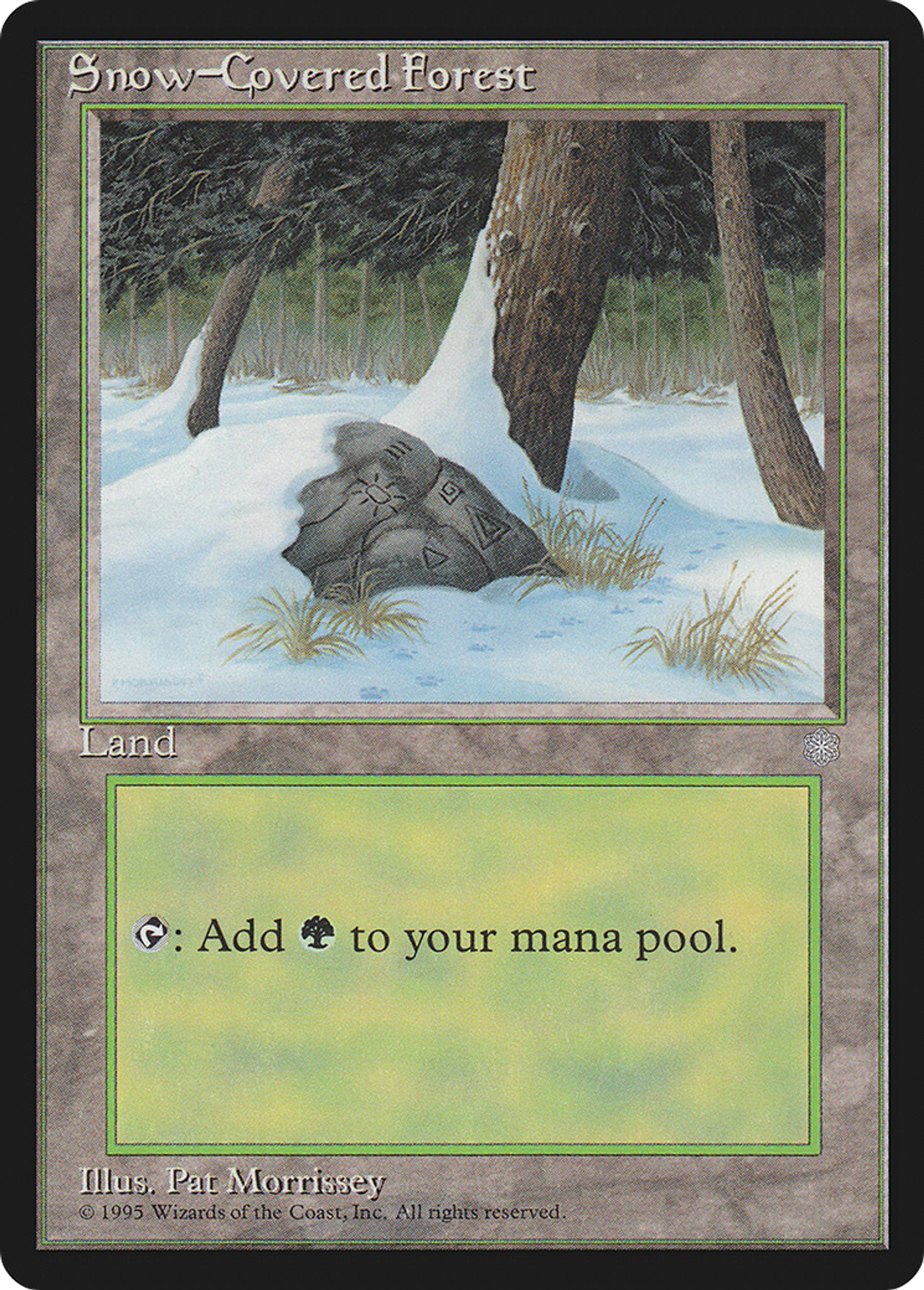 Snow-Covered Forest — Ice Age — Magic: The Gathering