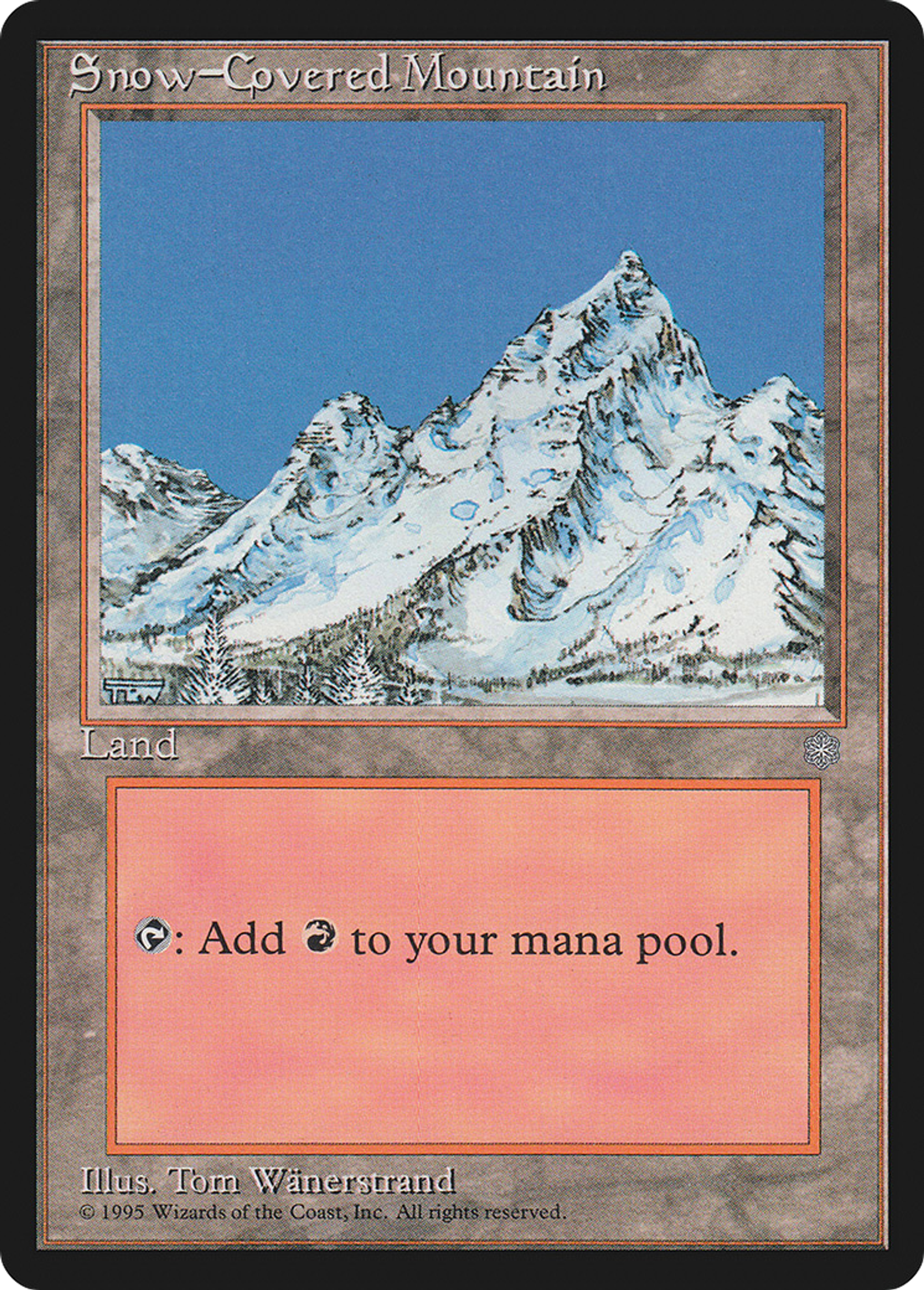 Montagne enneigée — Ice Age — Magic: The Gathering