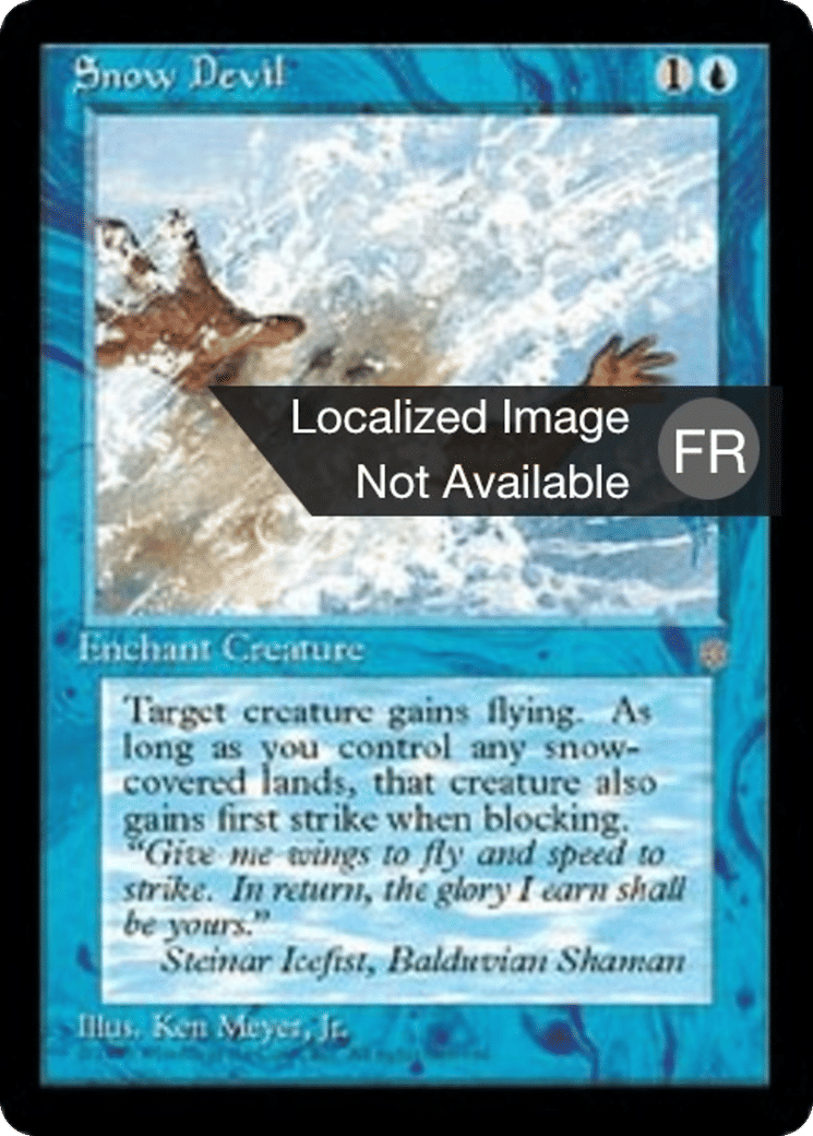 Diable des neiges — Ice Age — Magic: The Gathering