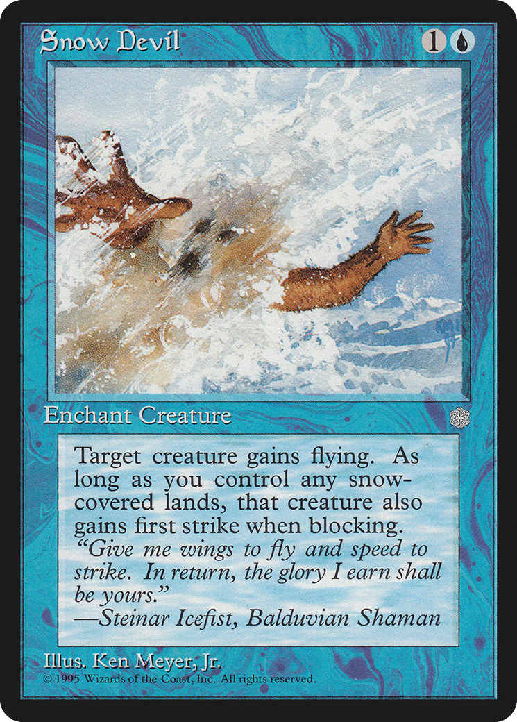 Snow Devil — Ice Age — Magic: The Gathering