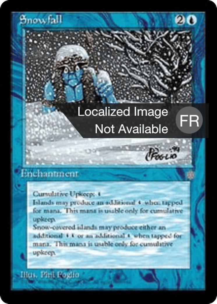 Chute de neige — Ice Age — Magic: The Gathering