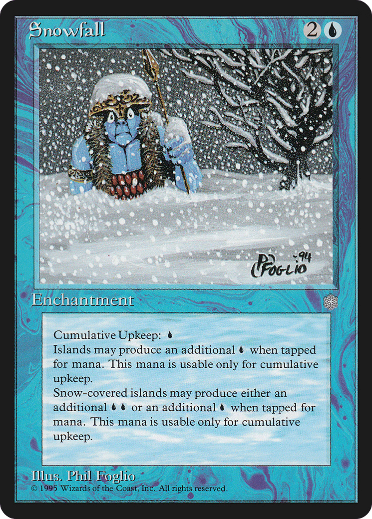 Snowfall — Ice Age — Magic: The Gathering