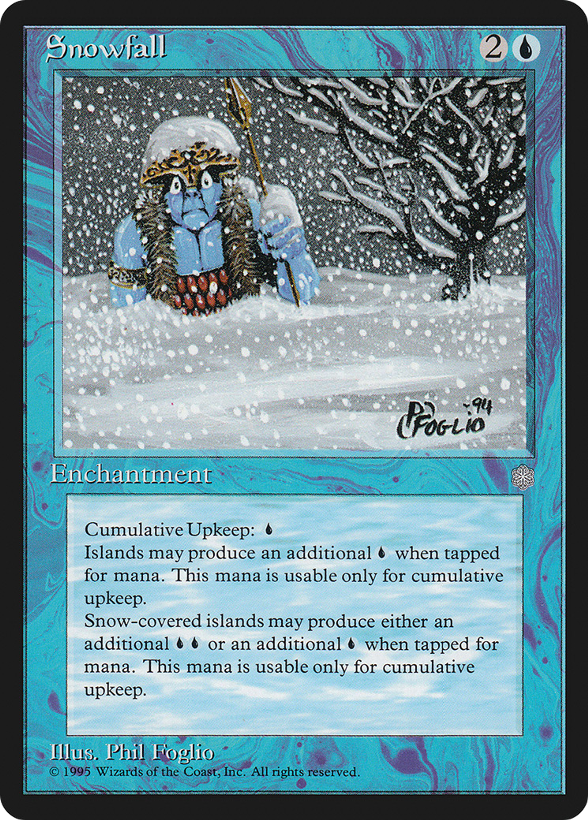 Snowfall — Ice Age — Magic: The Gathering