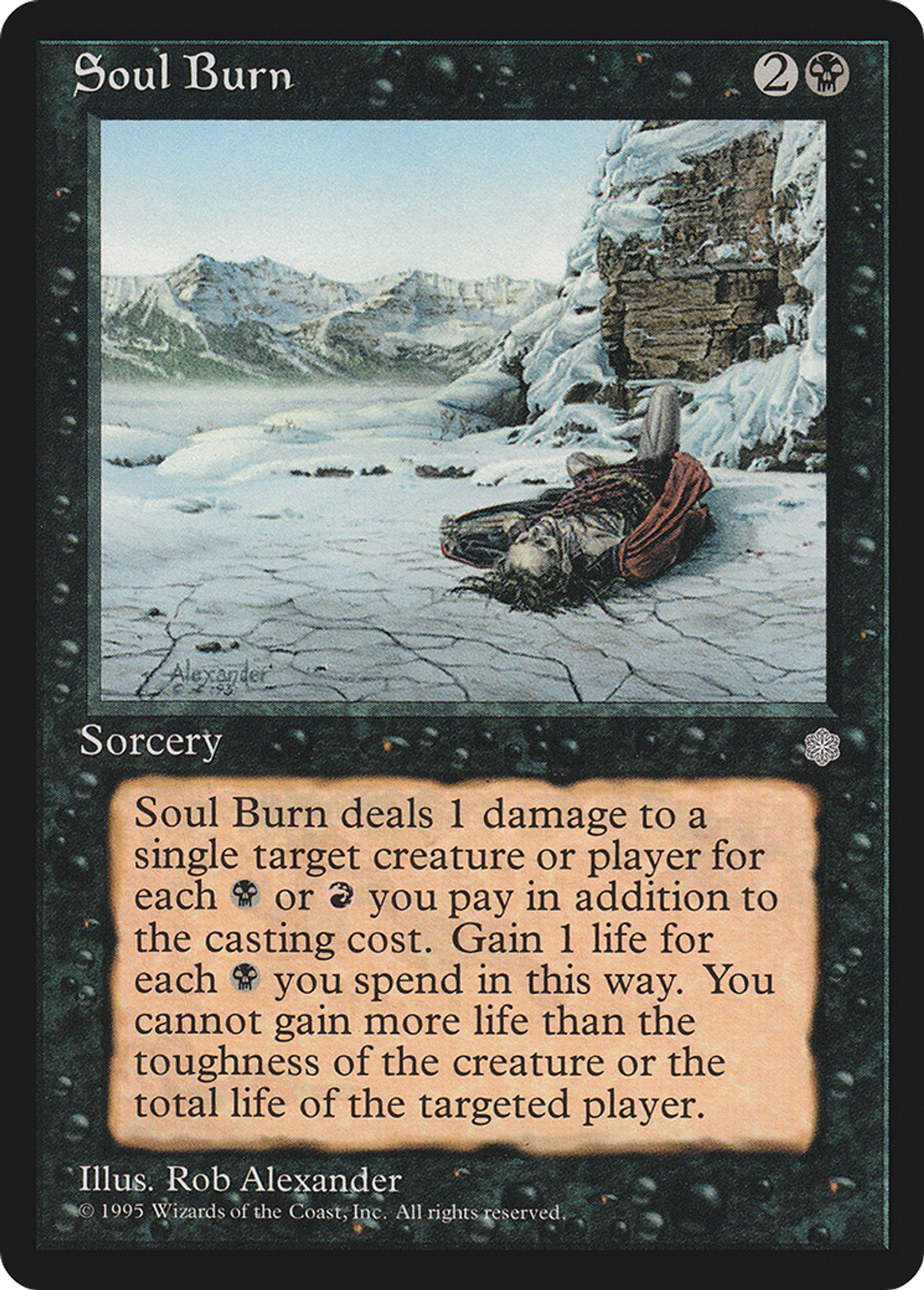 Soul Burn — Ice Age — Magic: The Gathering