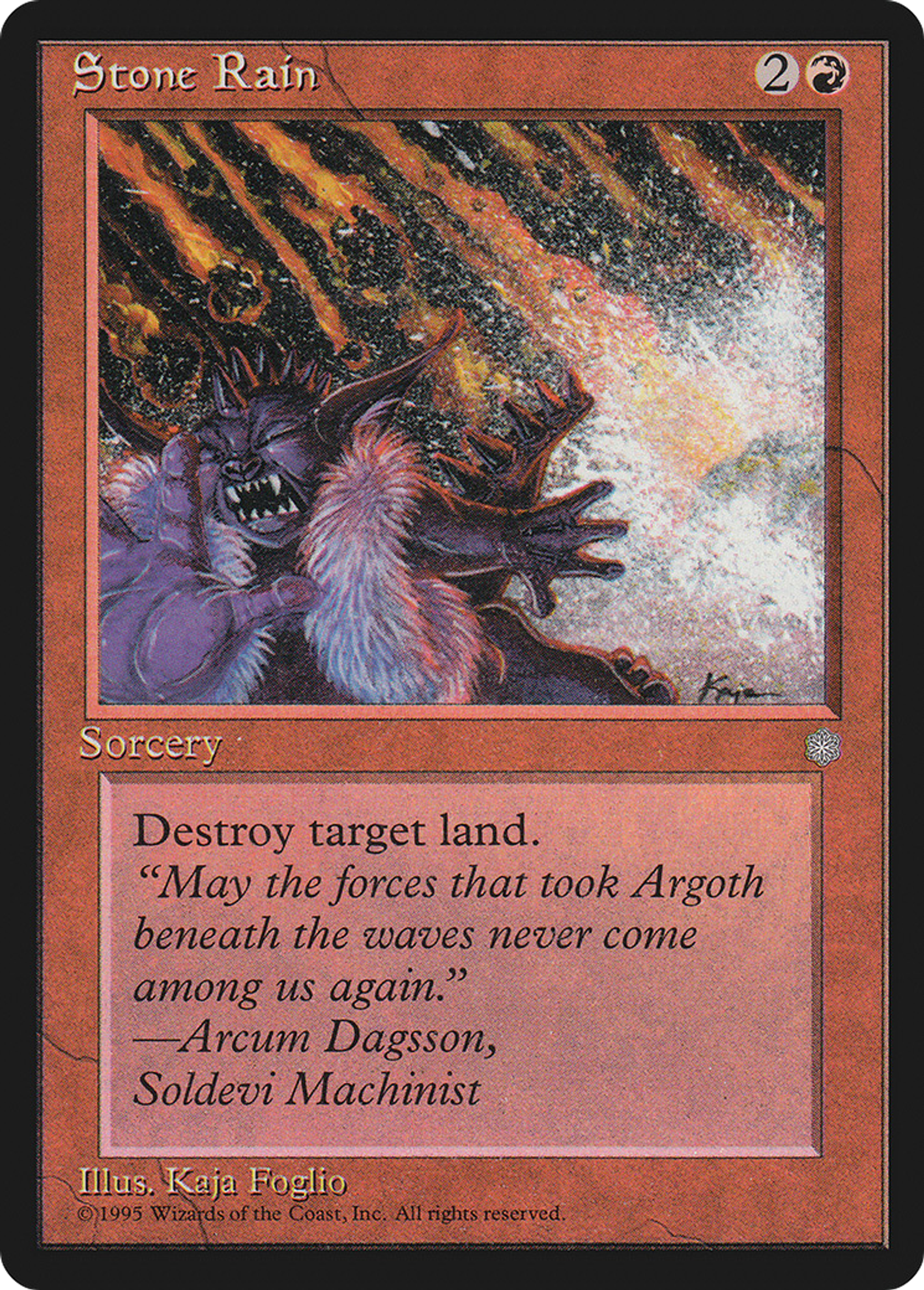 Stone Rain — Ice Age — Magic: The Gathering