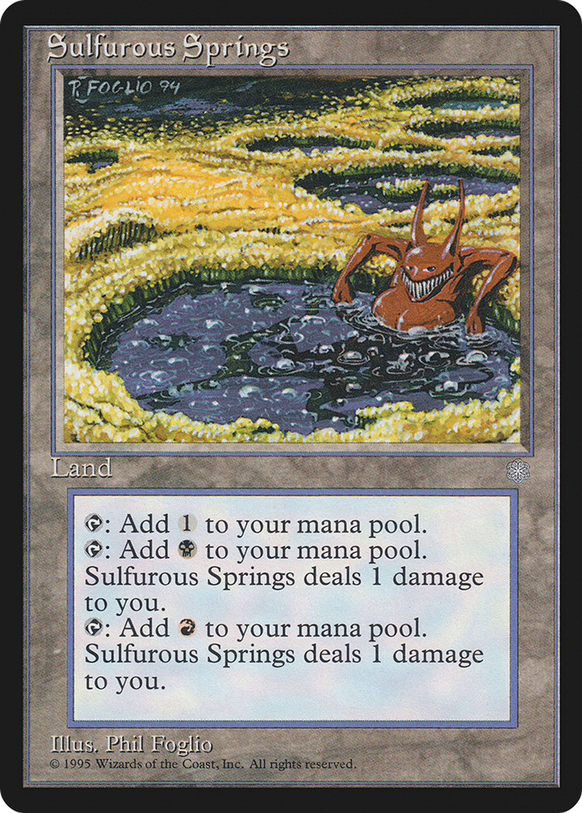 Sulfurous Springs — Ice Age — Magic: The Gathering